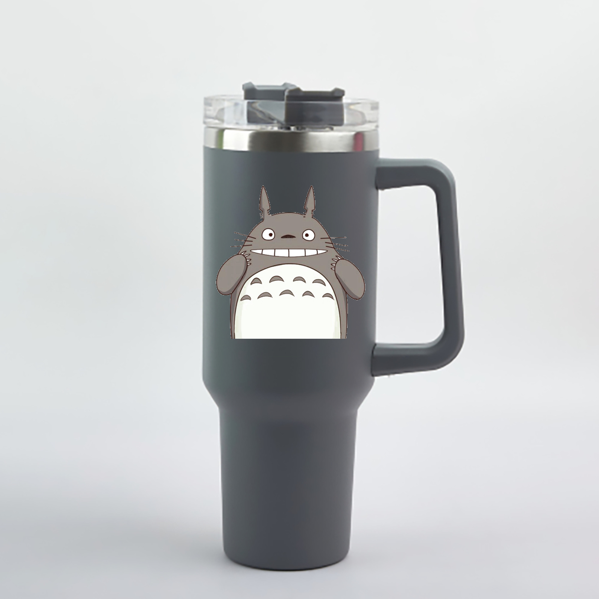 （画像用） となりのトトロ 草壁メイ 草壁サツキ My Neighbor Totoro Satsuki Kusakabe Mei Kusakabe 1200mL車用タンブラー - クリスタルステッカー（プラスチックストロー付き）