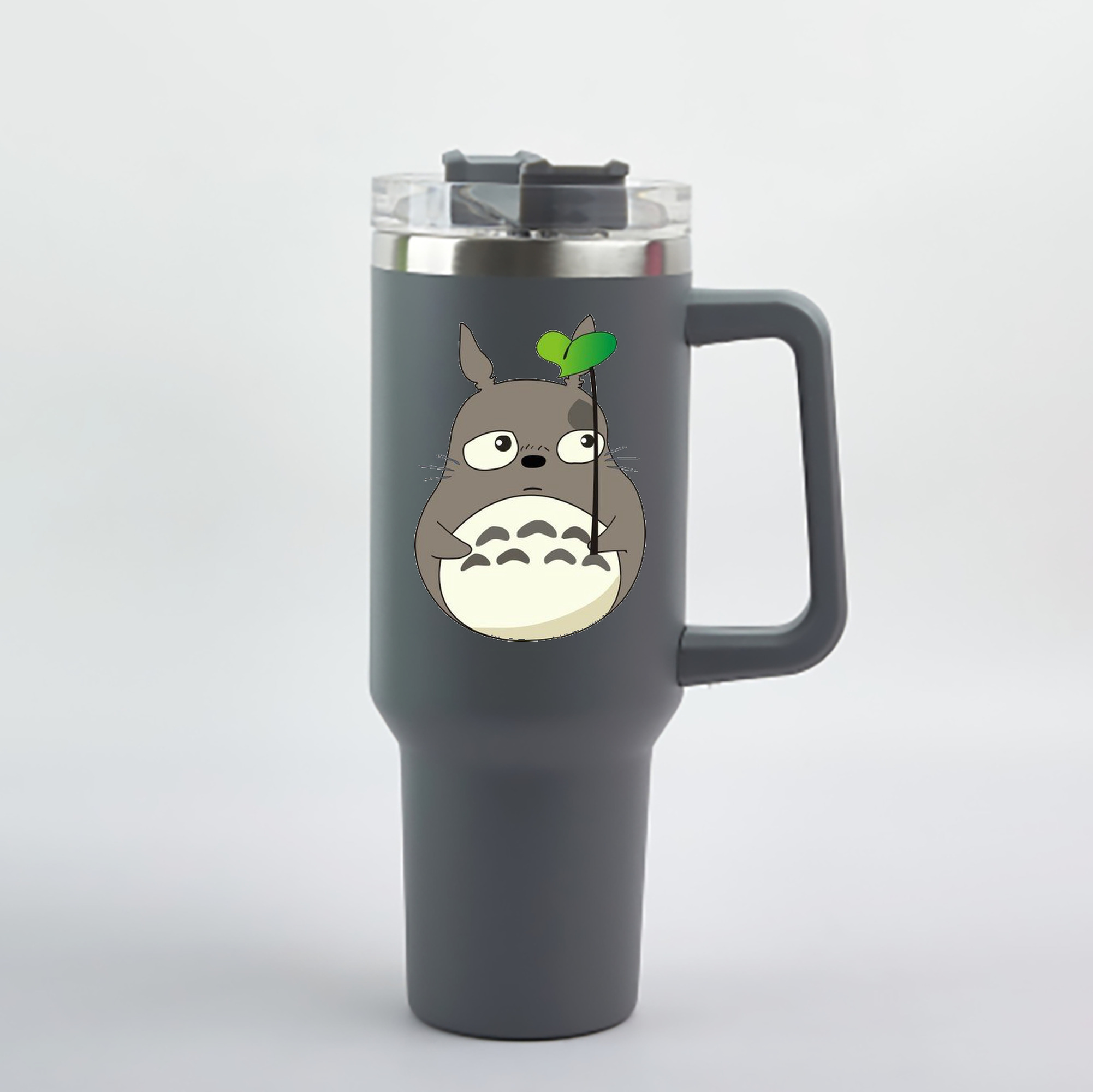 （画像用） となりのトトロ 草壁メイ 草壁サツキ My Neighbor Totoro Satsuki Kusakabe Mei Kusakabe 1200mL車用タンブラー - クリスタルステッカー（プラスチックストロー付き）