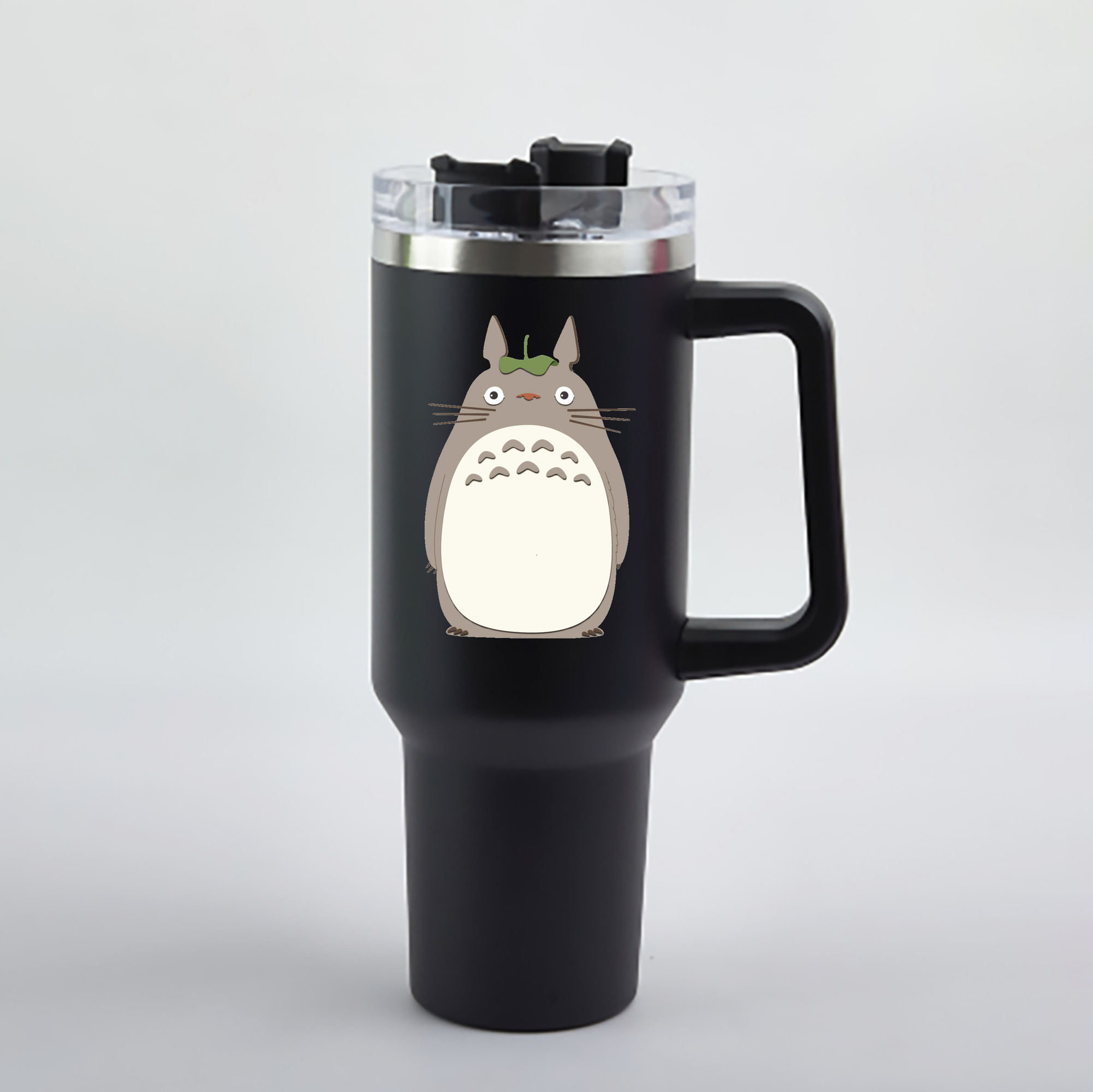 （画像用） となりのトトロ 草壁メイ 草壁サツキ My Neighbor Totoro Satsuki Kusakabe Mei Kusakabe 1200mL車用タンブラー - クリスタルステッカー（プラスチックストロー付き）