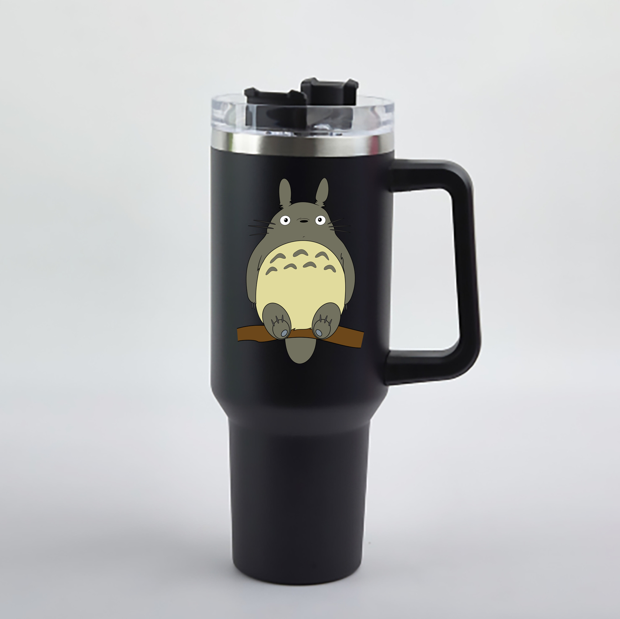 （画像用） となりのトトロ 草壁メイ 草壁サツキ My Neighbor Totoro Satsuki Kusakabe Mei Kusakabe 1200mL車用タンブラー - クリスタルステッカー（プラスチックストロー付き）