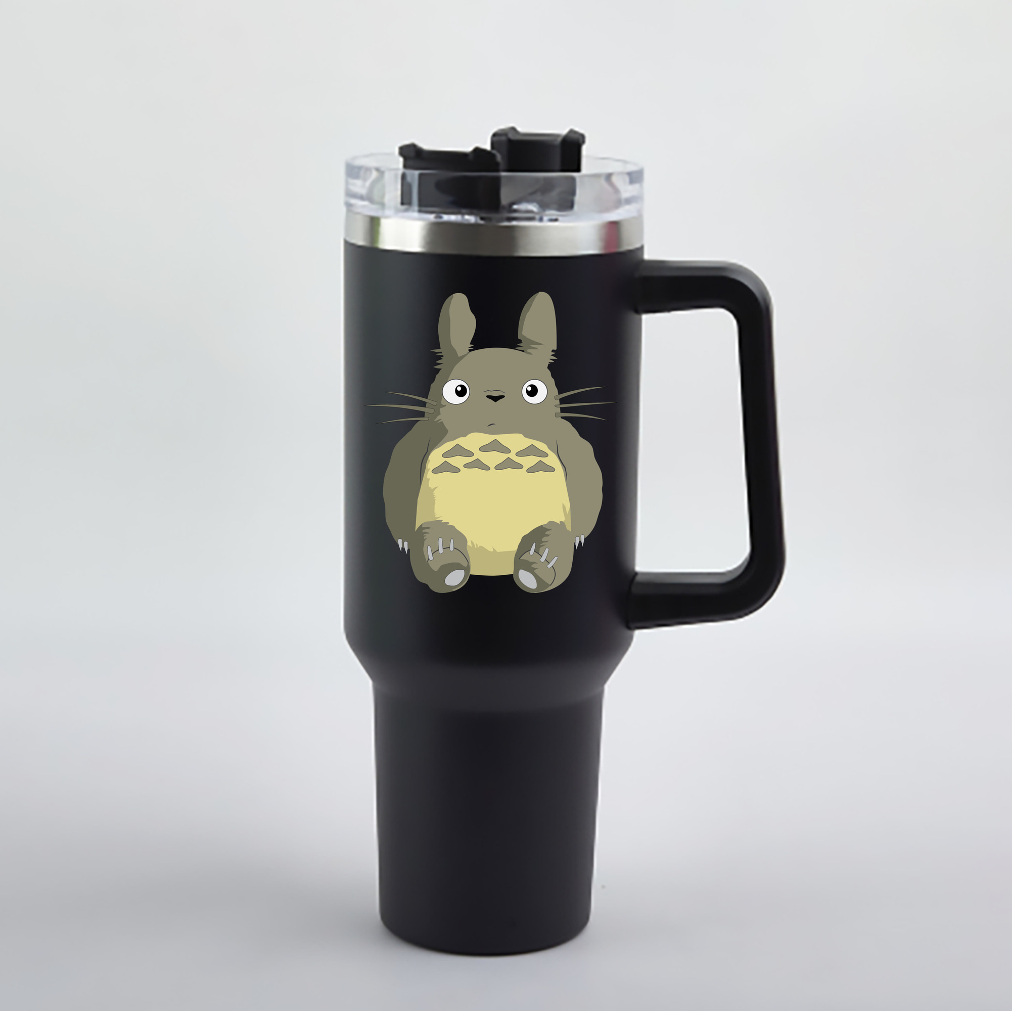 （画像用） となりのトトロ 草壁メイ 草壁サツキ My Neighbor Totoro Satsuki Kusakabe Mei Kusakabe 1200mL車用タンブラー - クリスタルステッカー（プラスチックストロー付き）