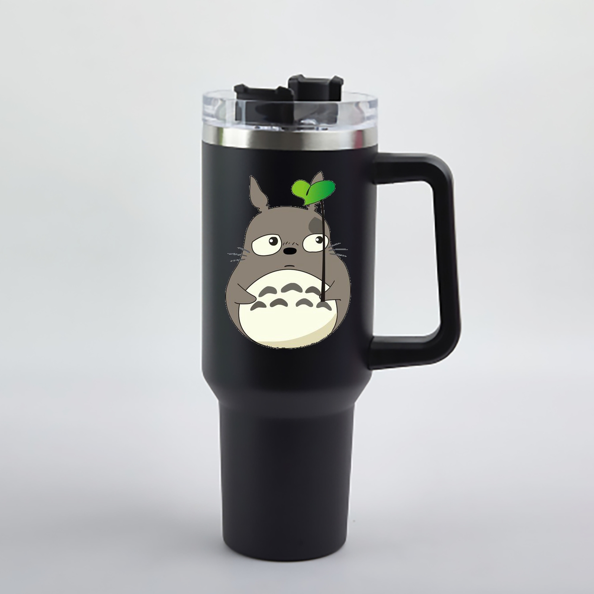 （画像用） となりのトトロ 草壁メイ 草壁サツキ My Neighbor Totoro Satsuki Kusakabe Mei Kusakabe 1200mL車用タンブラー - クリスタルステッカー（プラスチックストロー付き）
