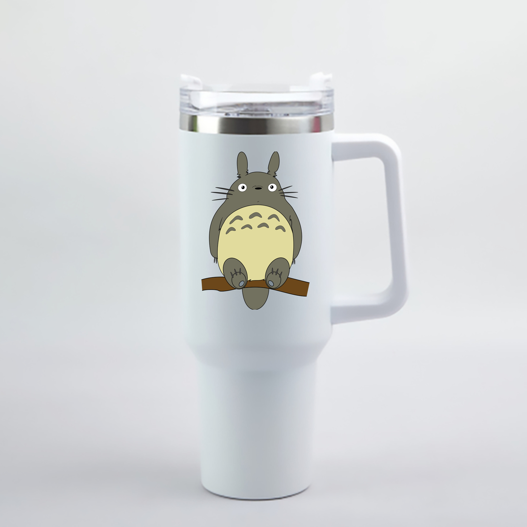 （画像用） となりのトトロ 草壁メイ 草壁サツキ My Neighbor Totoro Satsuki Kusakabe Mei Kusakabe 1200mL車用タンブラー - クリスタルステッカー（プラスチックストロー付き）