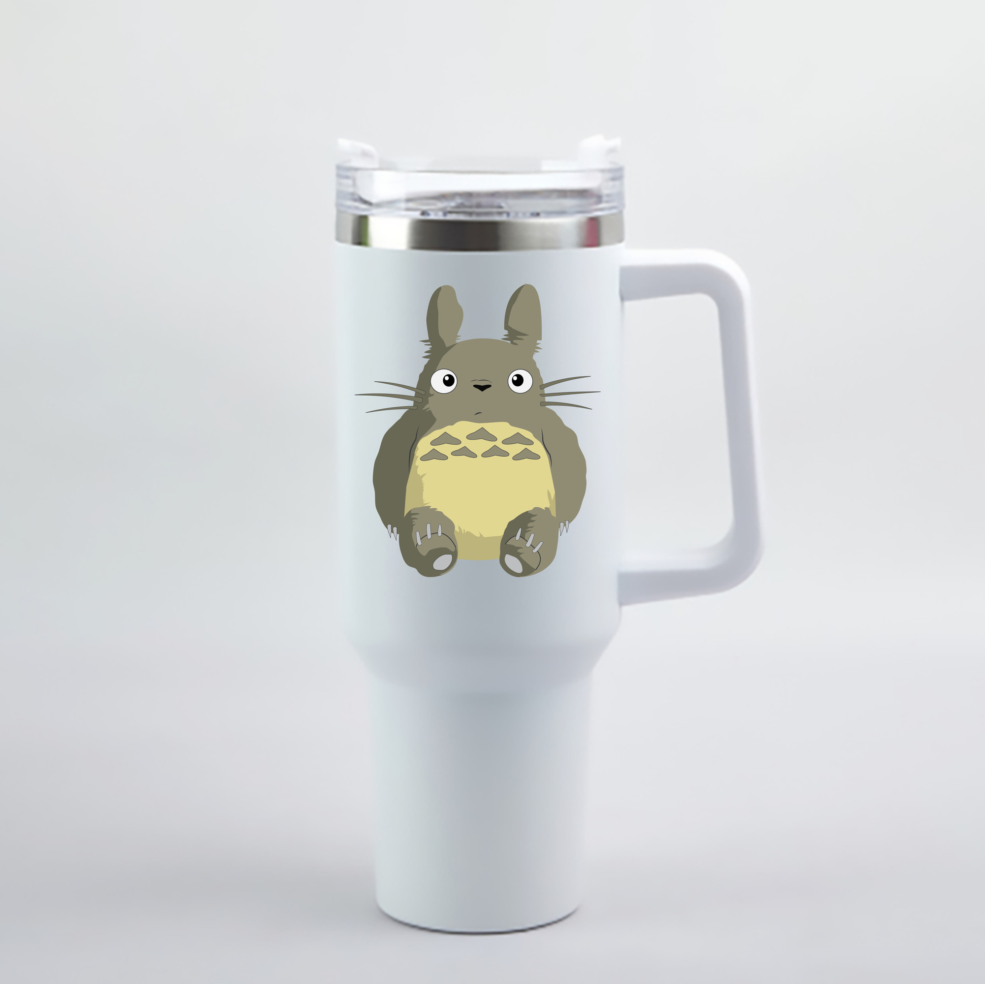 （画像用） となりのトトロ 草壁メイ 草壁サツキ My Neighbor Totoro Satsuki Kusakabe Mei Kusakabe 1200mL車用タンブラー - クリスタルステッカー（プラスチックストロー付き）