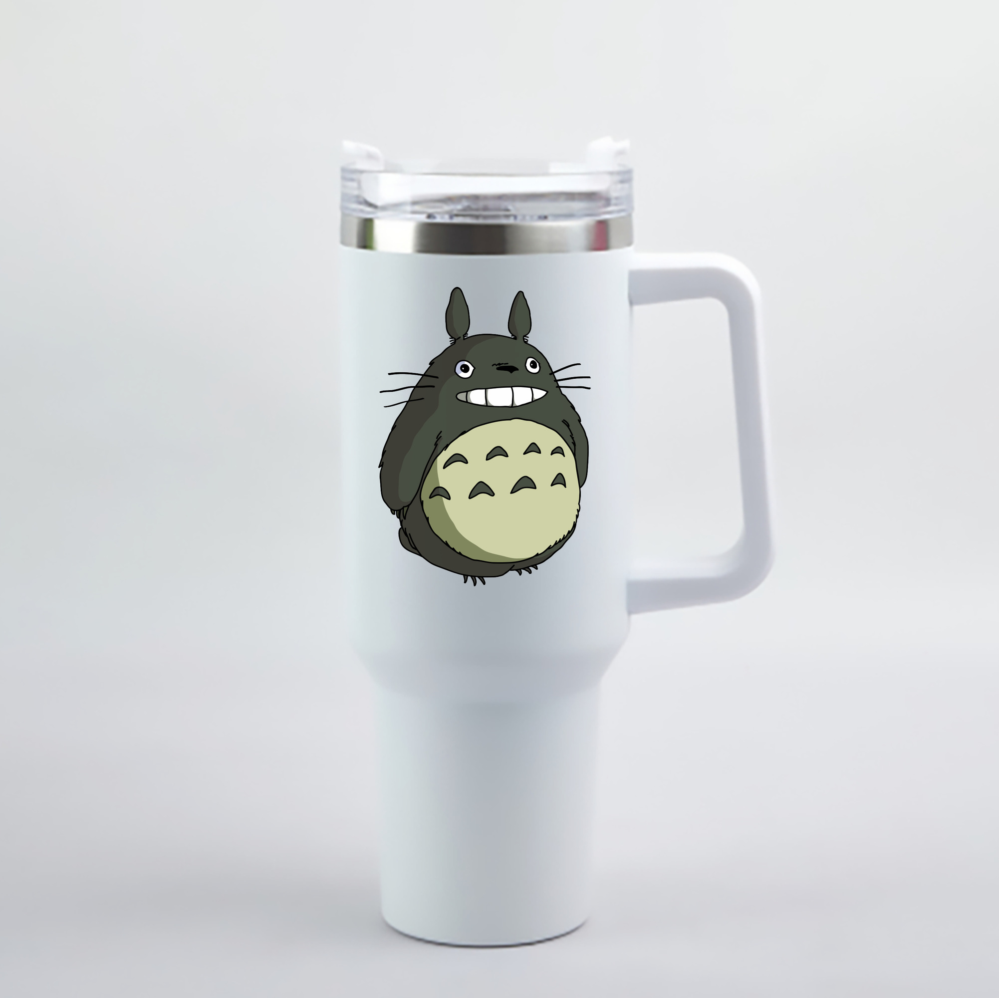 （画像用） となりのトトロ 草壁メイ 草壁サツキ My Neighbor Totoro Satsuki Kusakabe Mei Kusakabe 1200mL車用タンブラー - クリスタルステッカー（プラスチックストロー付き）