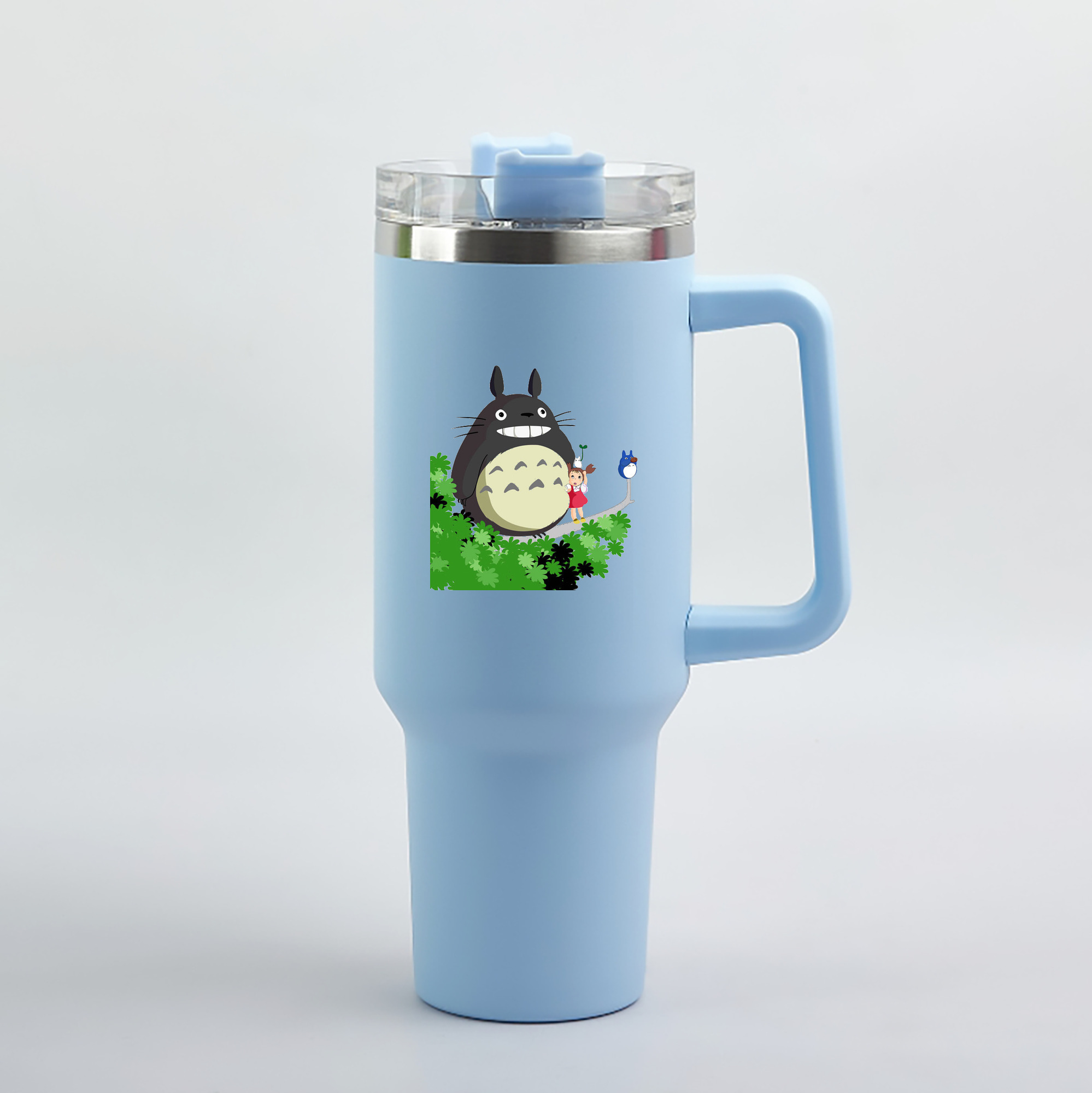 （画像用） となりのトトロ 草壁メイ 草壁サツキ My Neighbor Totoro Satsuki Kusakabe Mei Kusakabe 1200mL車用タンブラー（カラープリント）
