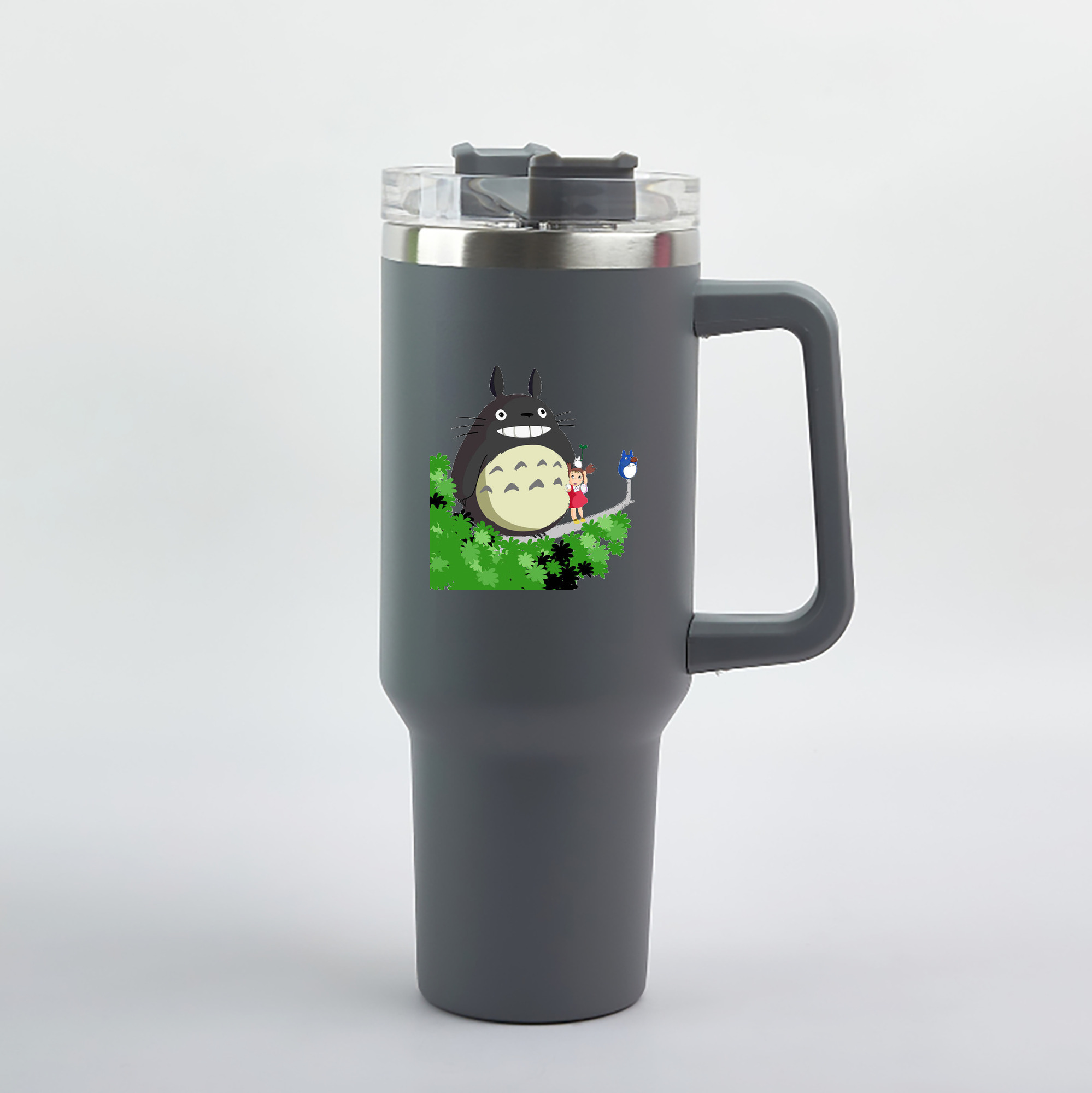 （画像用） となりのトトロ 草壁メイ 草壁サツキ My Neighbor Totoro Satsuki Kusakabe Mei Kusakabe 1200mL車用タンブラー（カラープリント）