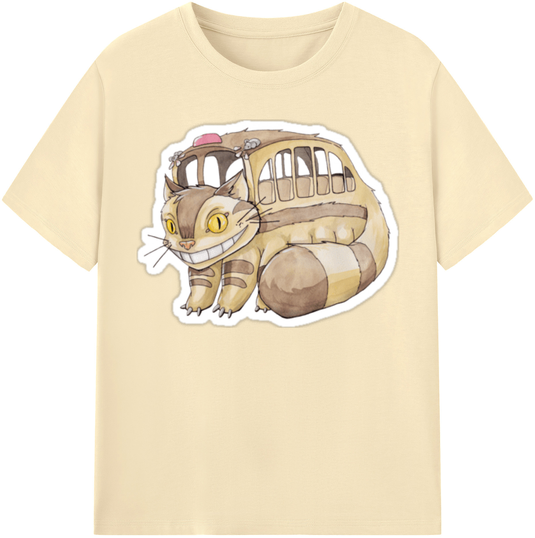 （画像用） となりのトトロ 草壁メイ 草壁サツキ My Neighbor Totoro Satsuki Kusakabe Mei Kusakabe 綿100％半袖Tシャツ（フロントプリント）