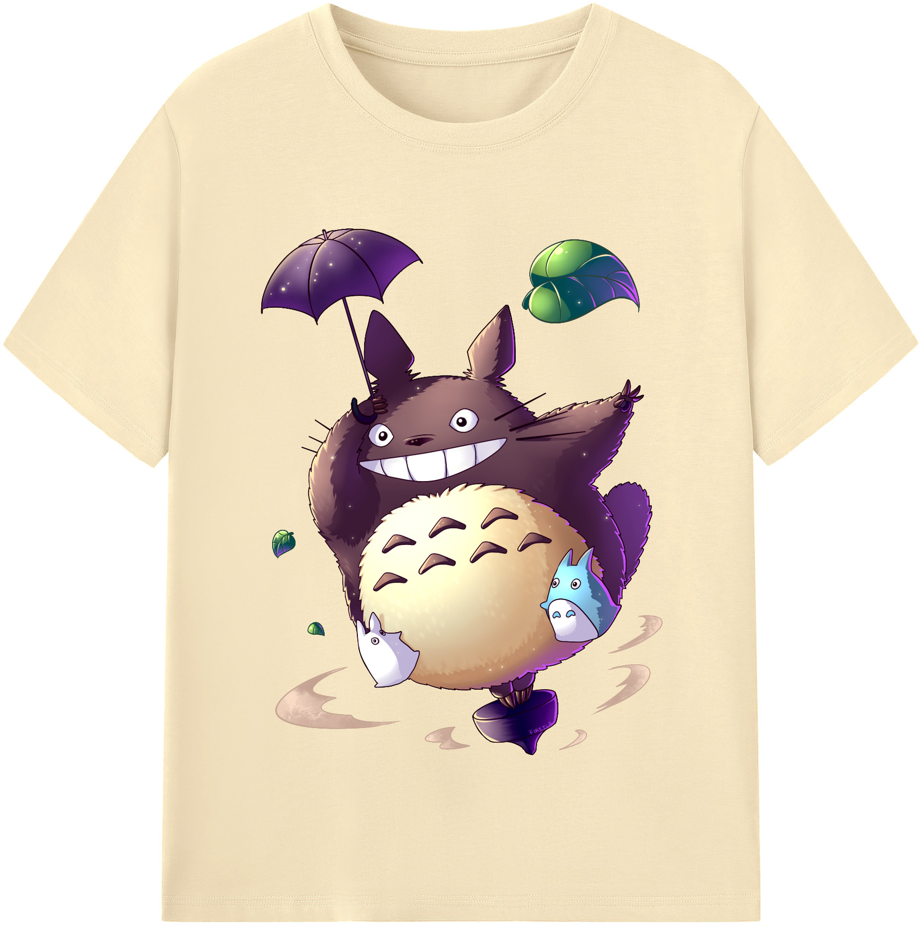 （画像用） となりのトトロ 草壁メイ 草壁サツキ My Neighbor Totoro Satsuki Kusakabe Mei Kusakabe 綿100％半袖Tシャツ（フロントプリント）