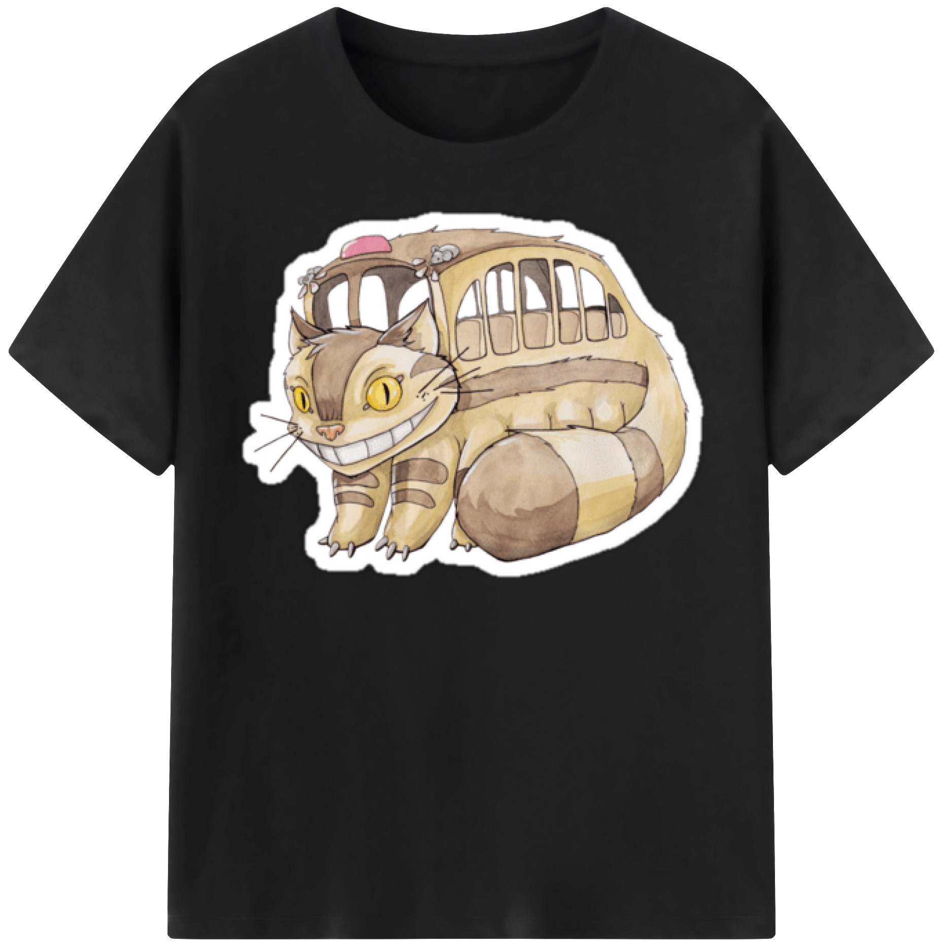 （画像用） となりのトトロ 草壁メイ 草壁サツキ My Neighbor Totoro Satsuki Kusakabe Mei Kusakabe 綿100％半袖Tシャツ（フロントプリント）