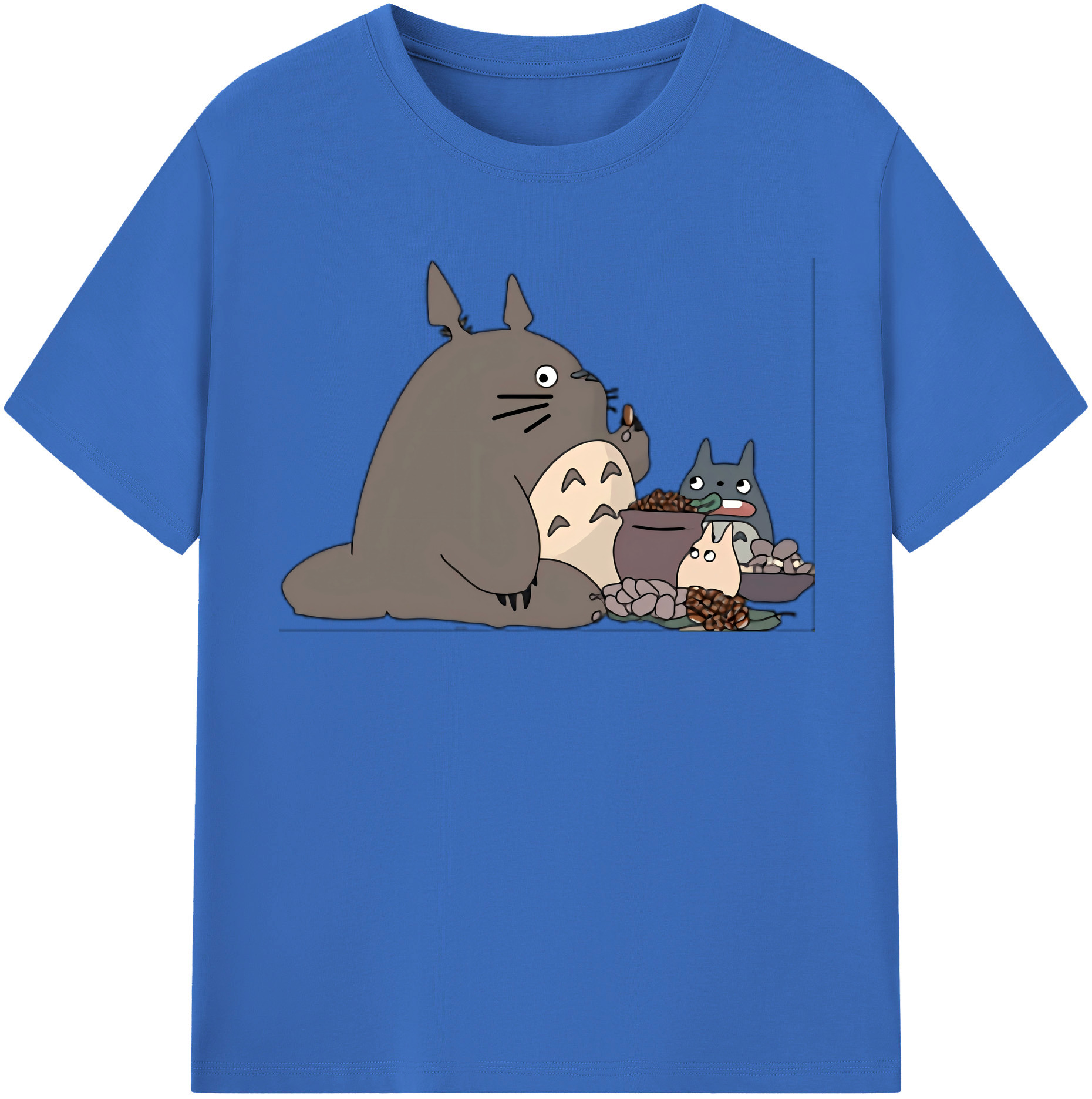 （画像用） となりのトトロ 草壁メイ 草壁サツキ My Neighbor Totoro Satsuki Kusakabe Mei Kusakabe 綿100％半袖Tシャツ（フロントプリント）