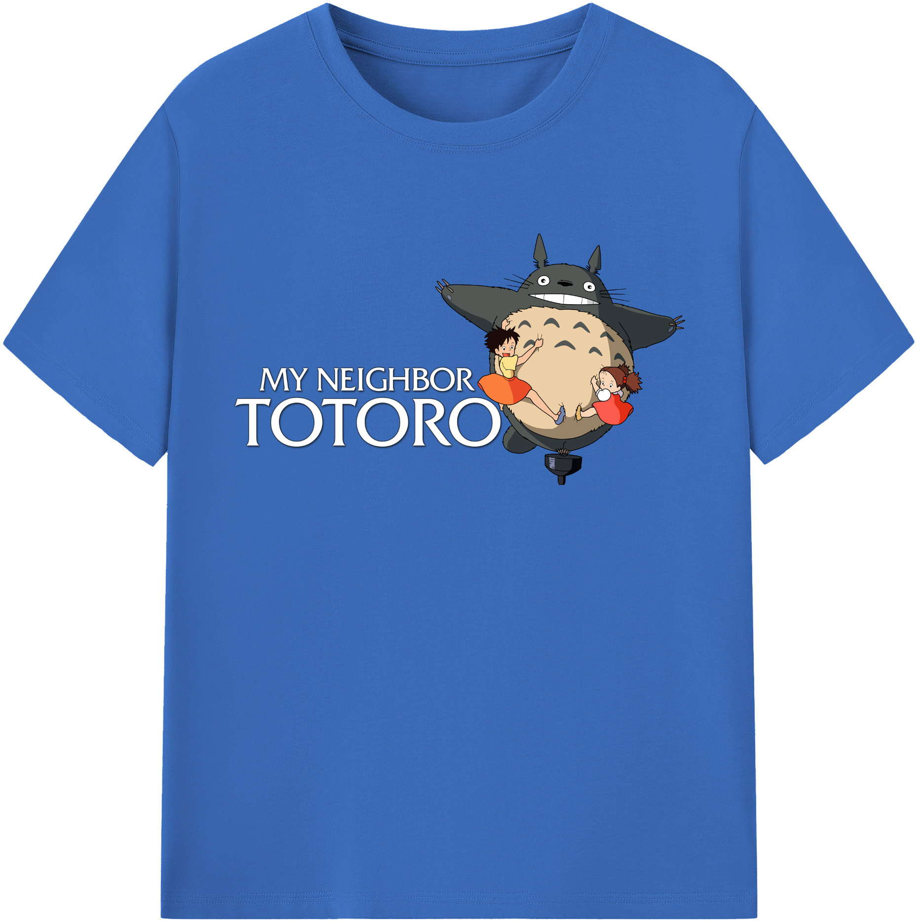 （画像用） となりのトトロ 草壁メイ 草壁サツキ My Neighbor Totoro Satsuki Kusakabe Mei Kusakabe 綿100％半袖Tシャツ（フロントプリント）