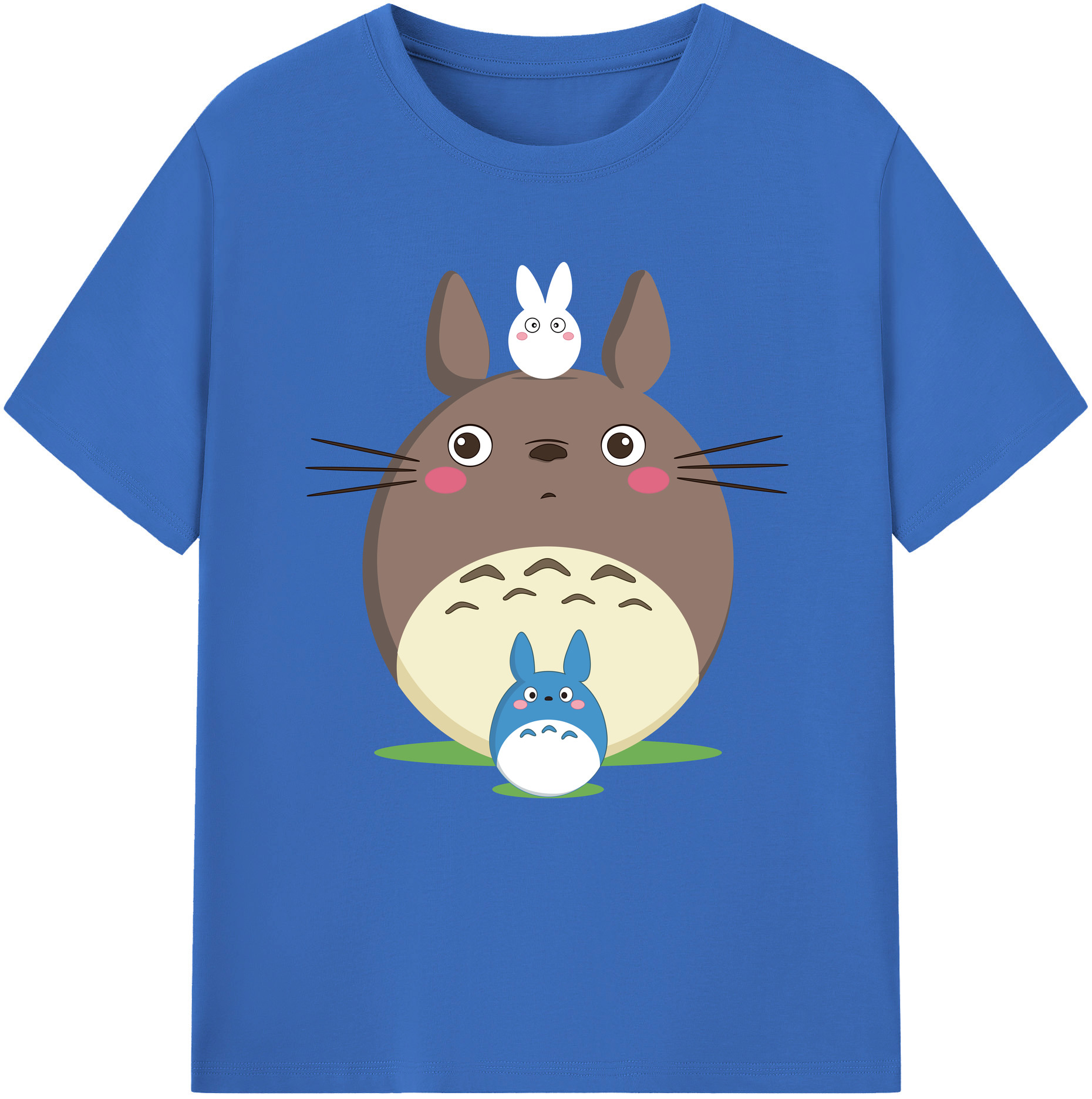 （画像用） となりのトトロ 草壁メイ 草壁サツキ My Neighbor Totoro Satsuki Kusakabe Mei Kusakabe 綿100％半袖Tシャツ（フロントプリント）