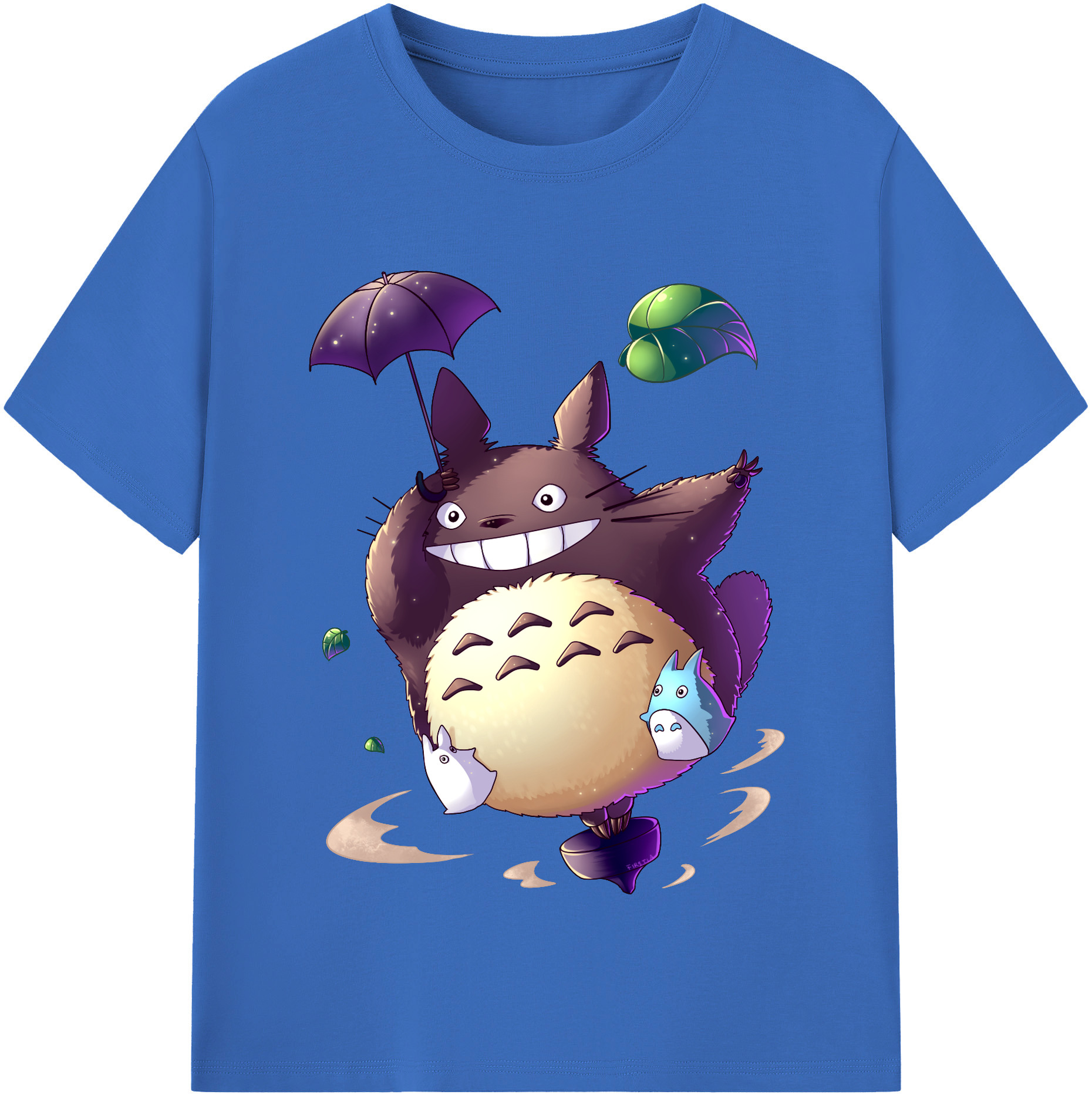 （画像用） となりのトトロ 草壁メイ 草壁サツキ My Neighbor Totoro Satsuki Kusakabe Mei Kusakabe 綿100％半袖Tシャツ（フロントプリント）