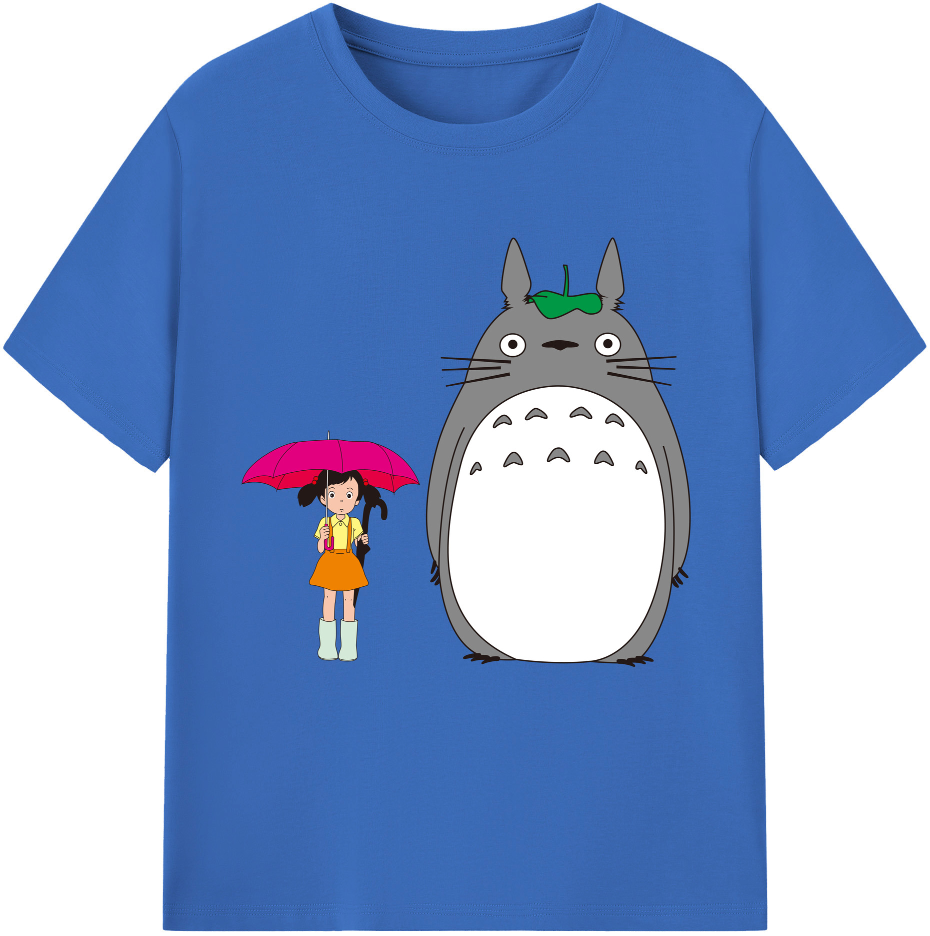 （画像用） となりのトトロ 草壁メイ 草壁サツキ My Neighbor Totoro Satsuki Kusakabe Mei Kusakabe 綿100％半袖Tシャツ（フロントプリント）