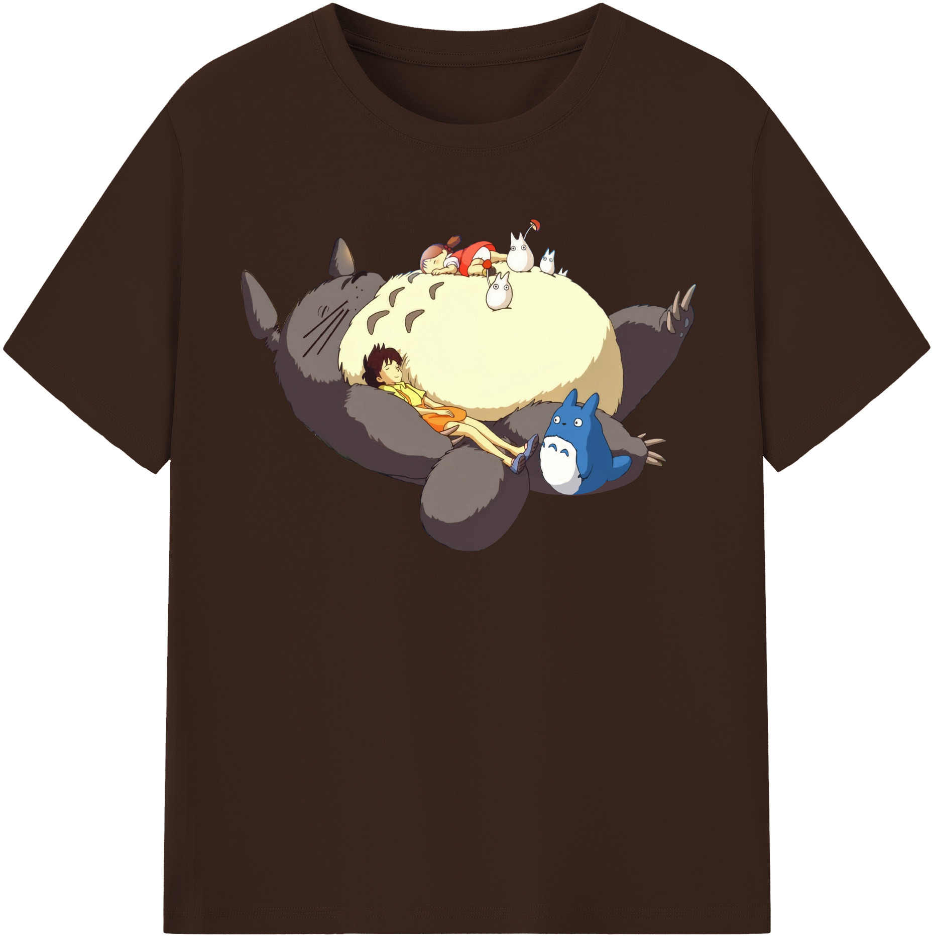 （画像用） となりのトトロ 草壁メイ 草壁サツキ My Neighbor Totoro Satsuki Kusakabe Mei Kusakabe 綿100％半袖Tシャツ（フロントプリント）