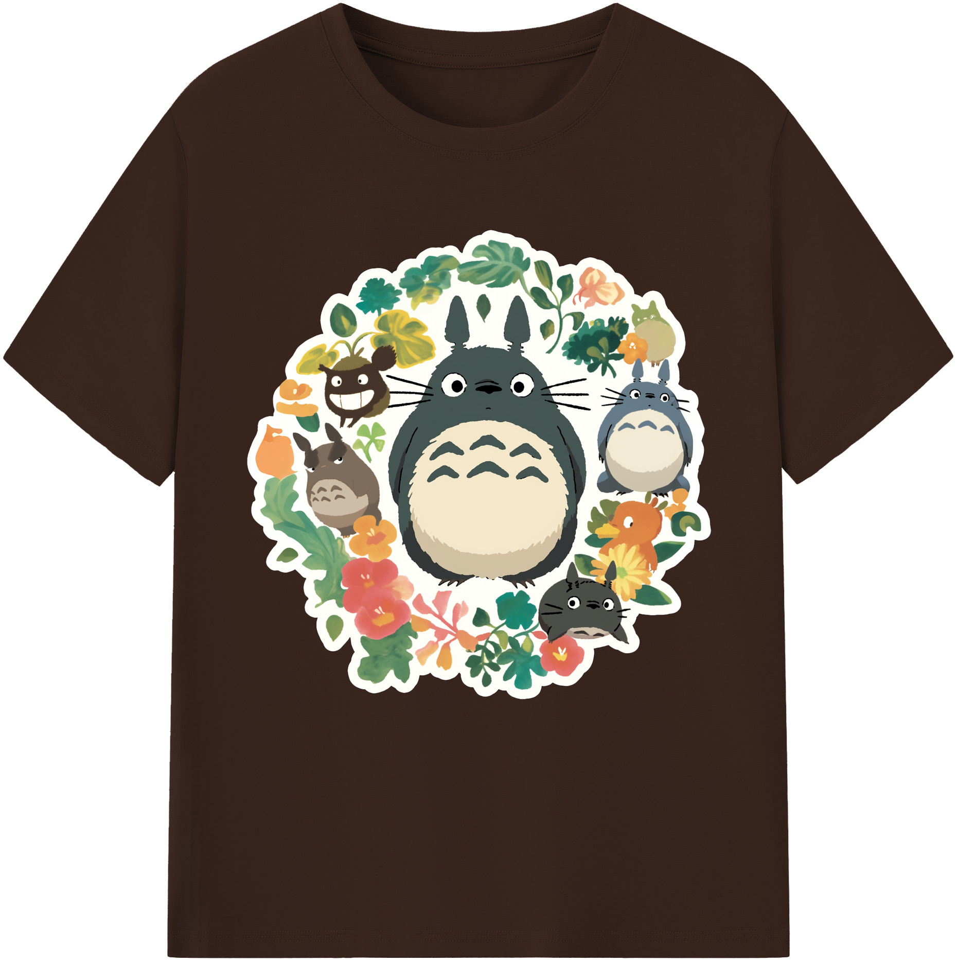 （画像用） となりのトトロ 草壁メイ 草壁サツキ My Neighbor Totoro Satsuki Kusakabe Mei Kusakabe 綿100％半袖Tシャツ（フロントプリント）