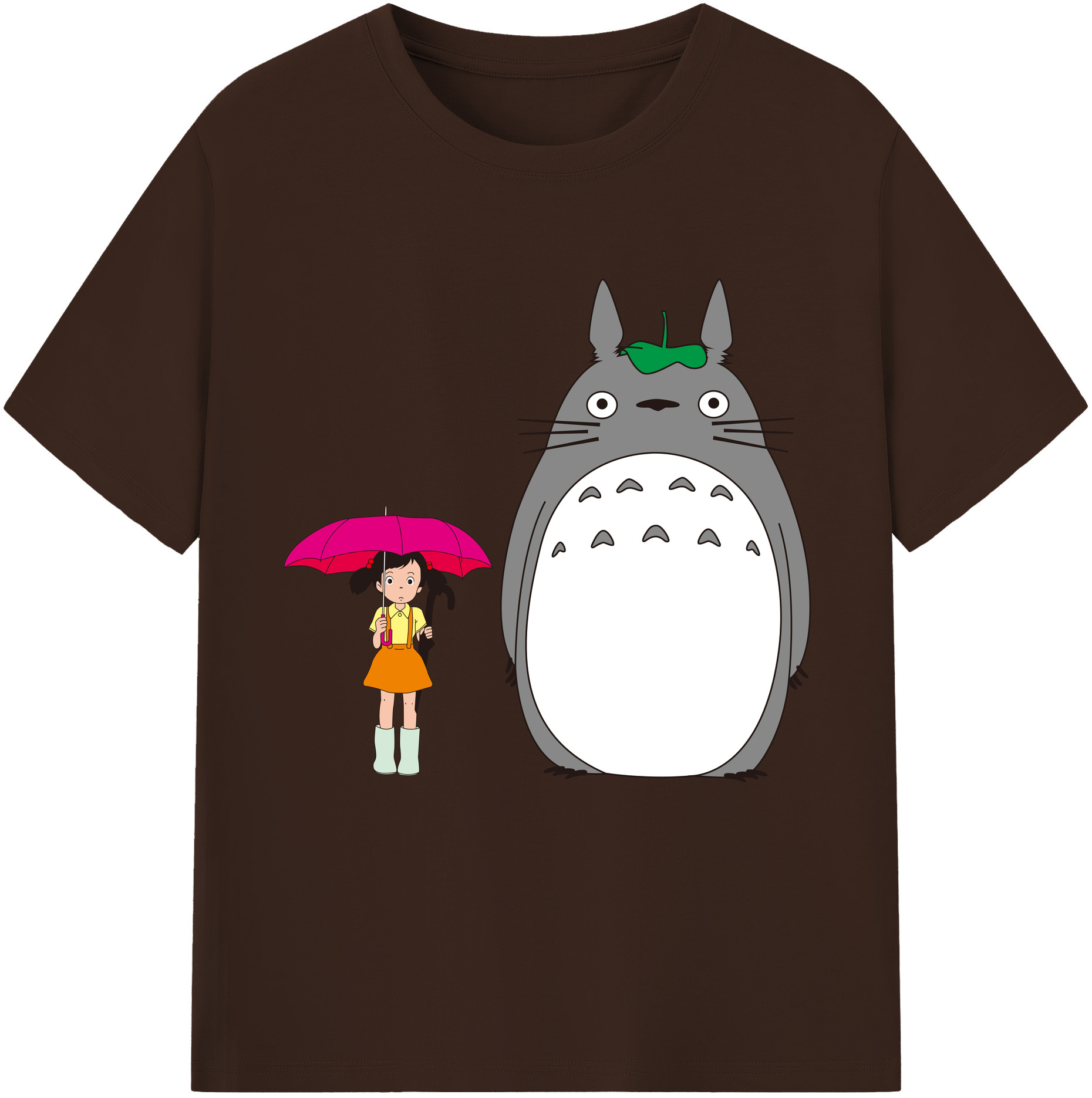 （画像用） となりのトトロ 草壁メイ 草壁サツキ My Neighbor Totoro Satsuki Kusakabe Mei Kusakabe 綿100％半袖Tシャツ（フロントプリント）