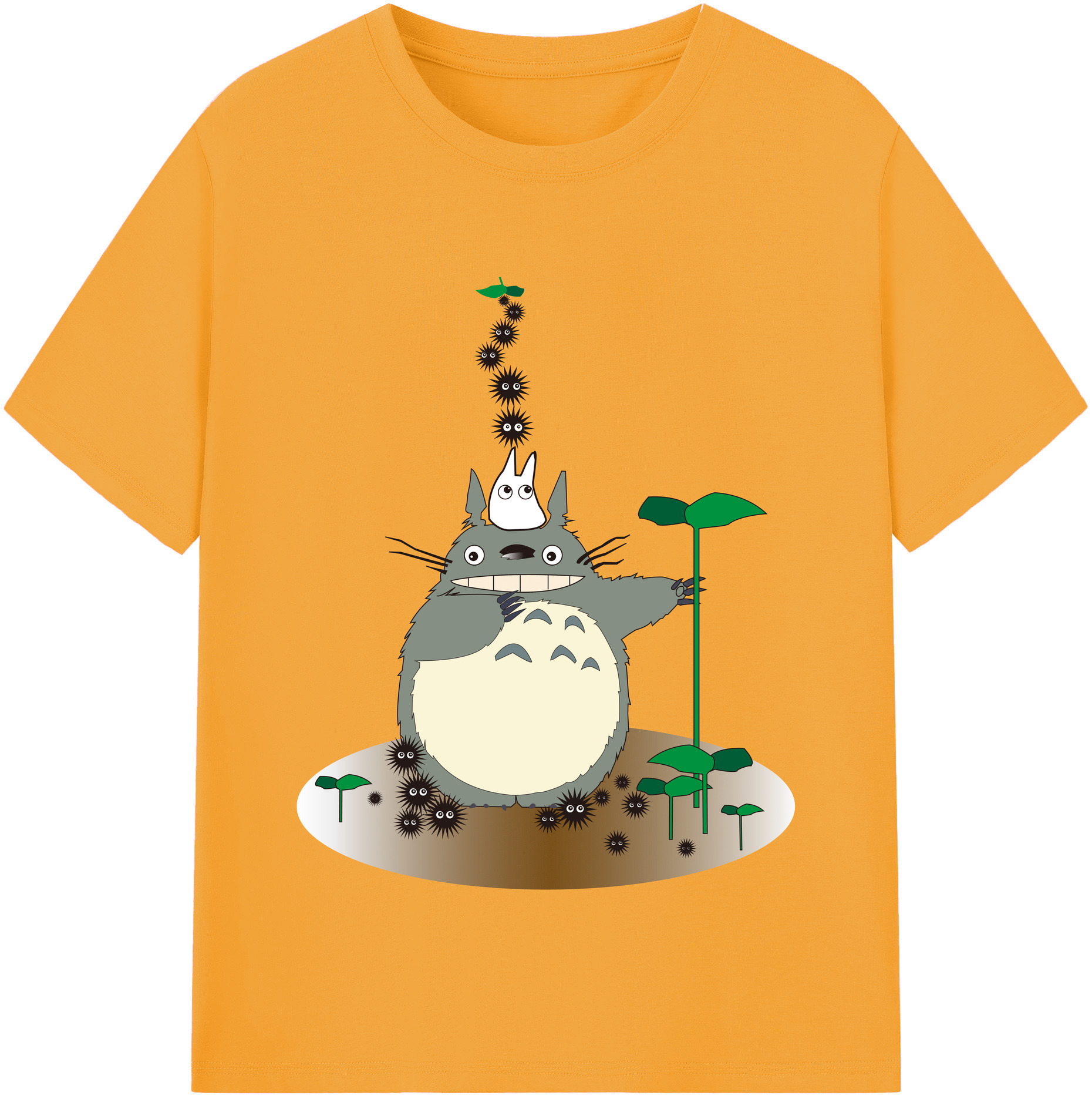 （画像用） となりのトトロ 草壁メイ 草壁サツキ My Neighbor Totoro Satsuki Kusakabe Mei Kusakabe 綿100％半袖Tシャツ（フロントプリント）