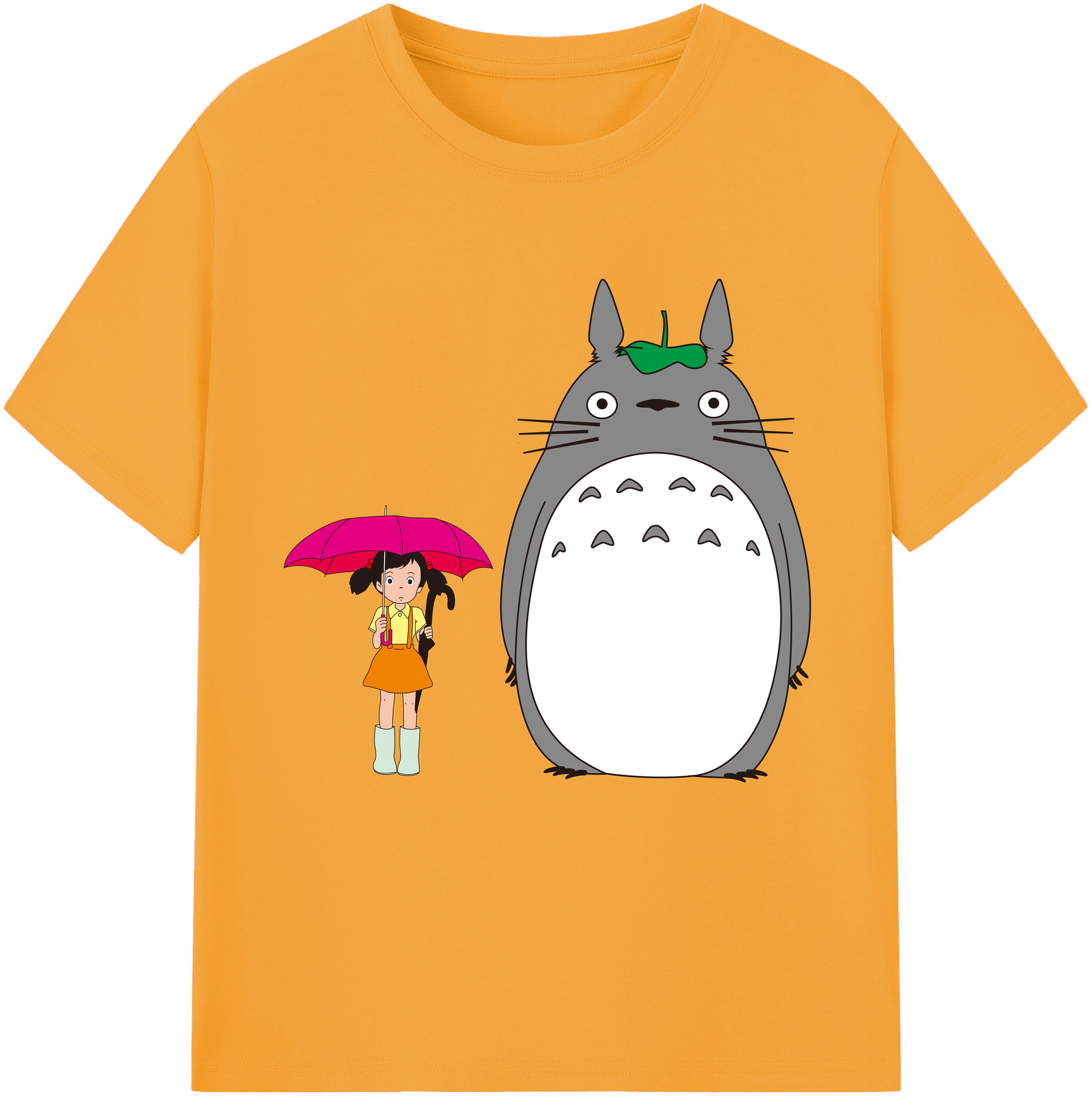 （画像用） となりのトトロ 草壁メイ 草壁サツキ My Neighbor Totoro Satsuki Kusakabe Mei Kusakabe 綿100％半袖Tシャツ（フロントプリント）