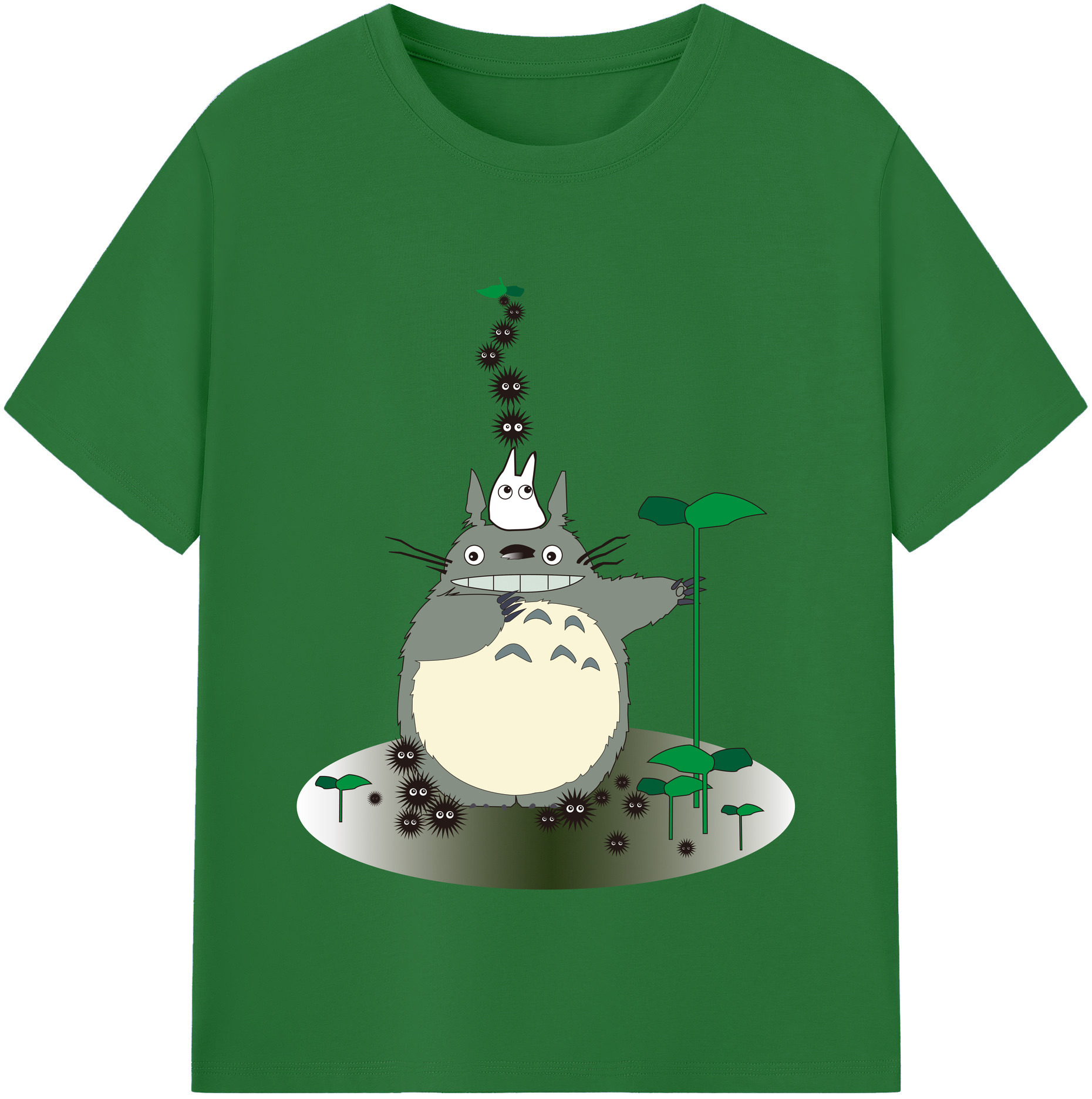 （画像用） となりのトトロ 草壁メイ 草壁サツキ My Neighbor Totoro Satsuki Kusakabe Mei Kusakabe 綿100％半袖Tシャツ（フロントプリント）