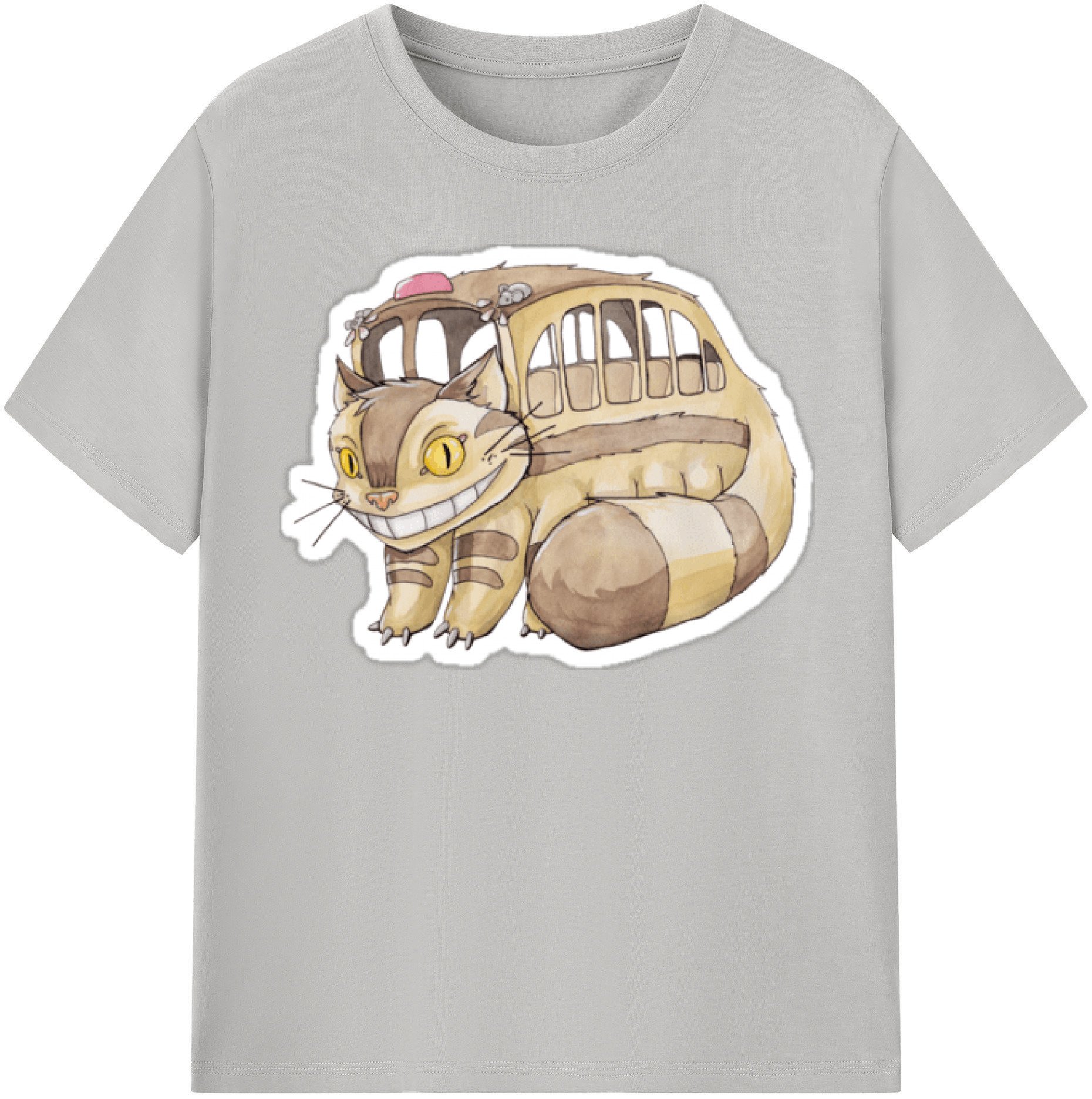（画像用） となりのトトロ 草壁メイ 草壁サツキ My Neighbor Totoro Satsuki Kusakabe Mei Kusakabe 綿100％半袖Tシャツ（フロントプリント）
