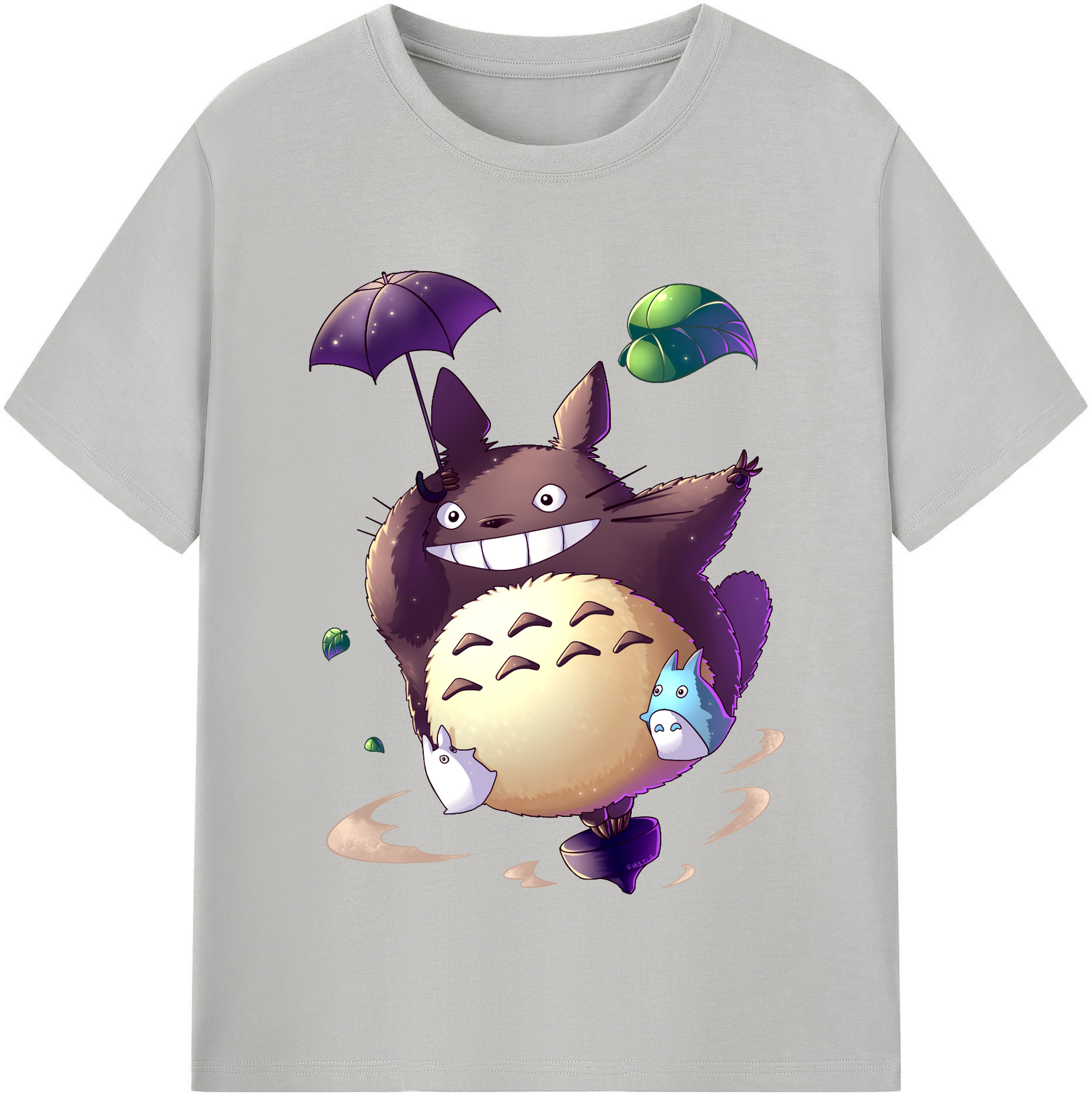 （画像用） となりのトトロ 草壁メイ 草壁サツキ My Neighbor Totoro Satsuki Kusakabe Mei Kusakabe 綿100％半袖Tシャツ（フロントプリント）