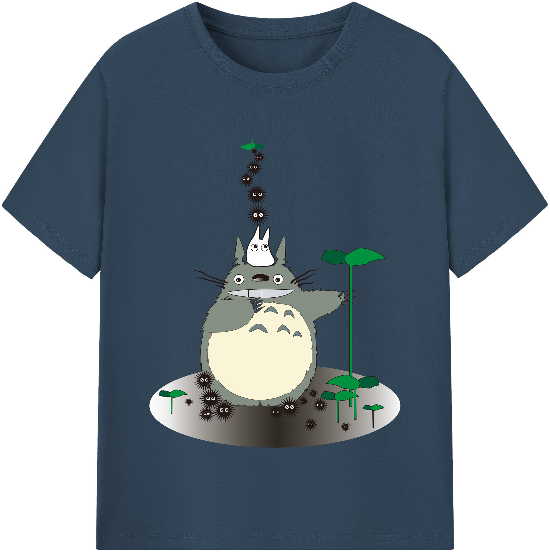 （画像用） となりのトトロ 草壁メイ 草壁サツキ My Neighbor Totoro Satsuki Kusakabe Mei Kusakabe 綿100％半袖Tシャツ（フロントプリント）