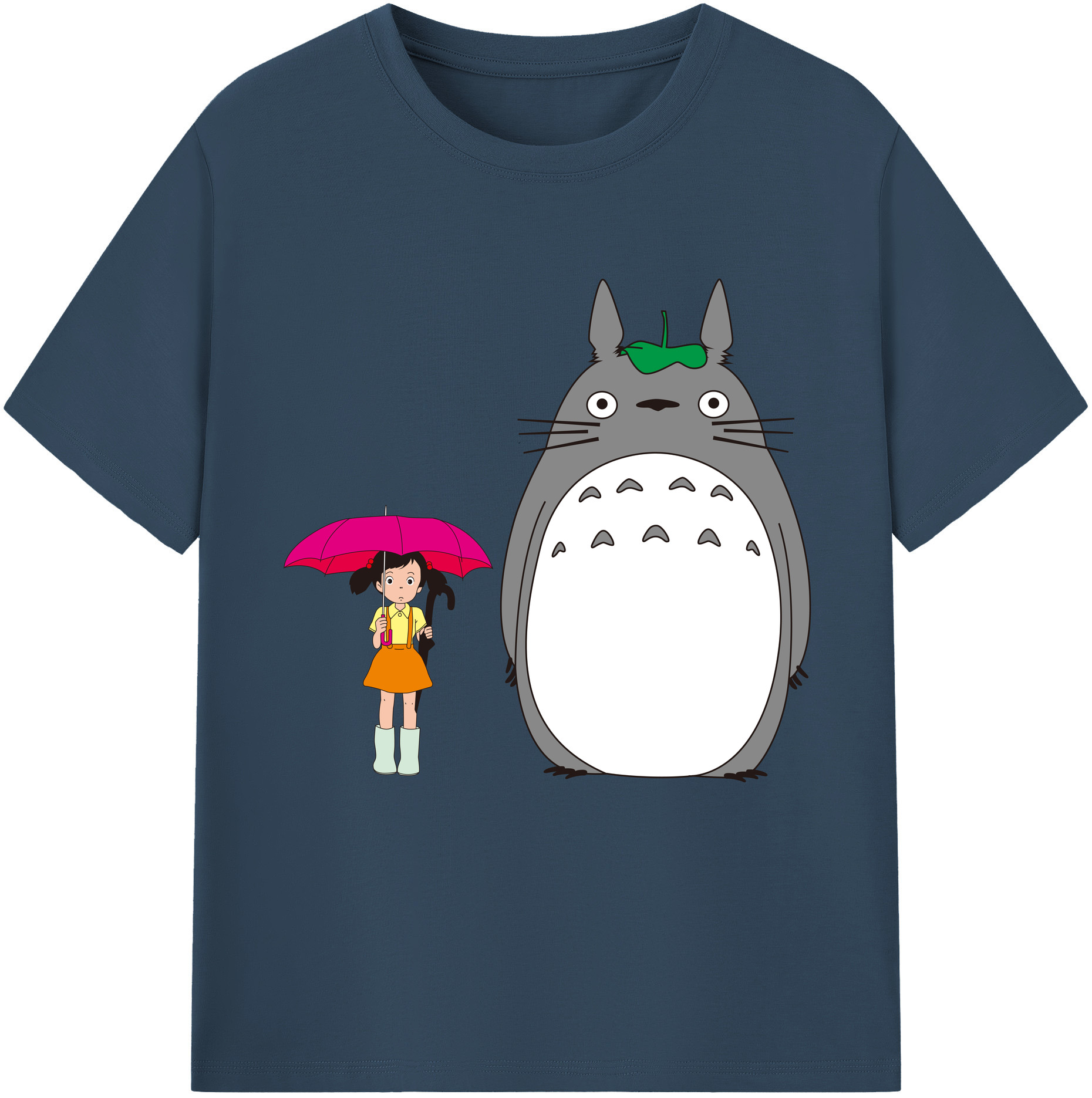 （画像用） となりのトトロ 草壁メイ 草壁サツキ My Neighbor Totoro Satsuki Kusakabe Mei Kusakabe 綿100％半袖Tシャツ（フロントプリント）