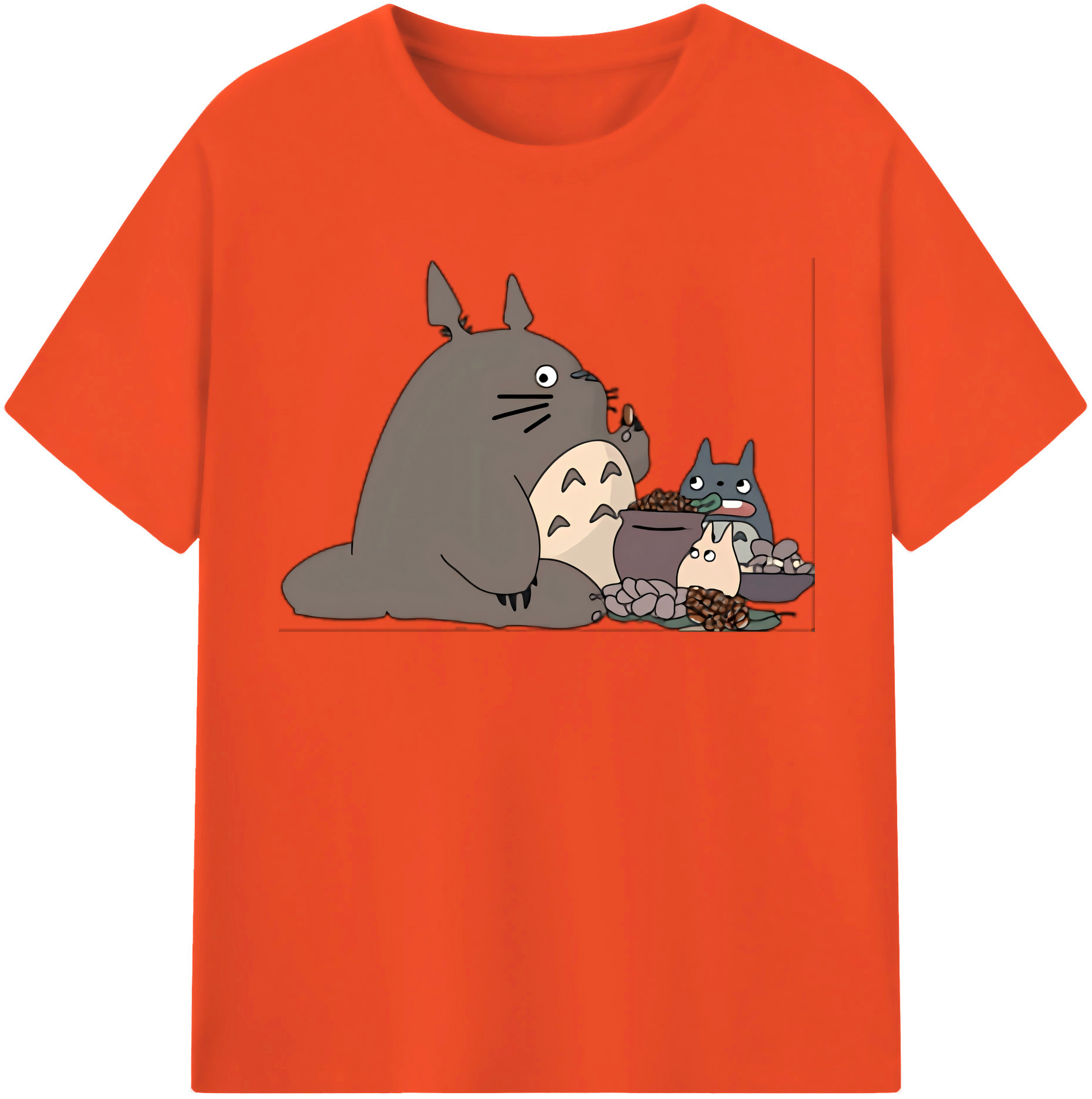 （画像用） となりのトトロ 草壁メイ 草壁サツキ My Neighbor Totoro Satsuki Kusakabe Mei Kusakabe 綿100％半袖Tシャツ（フロントプリント）