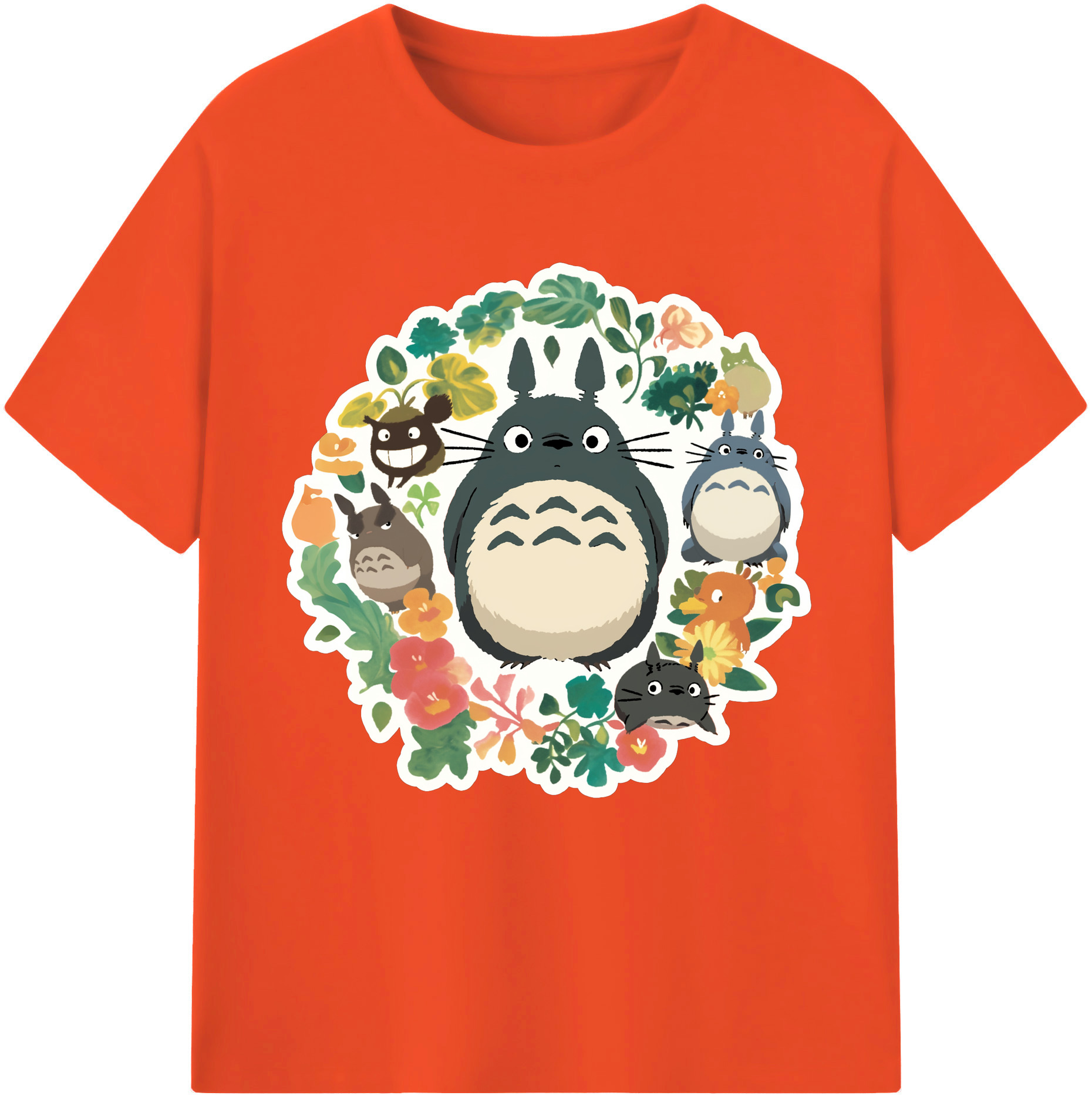 （画像用） となりのトトロ 草壁メイ 草壁サツキ My Neighbor Totoro Satsuki Kusakabe Mei Kusakabe 綿100％半袖Tシャツ（フロントプリント）