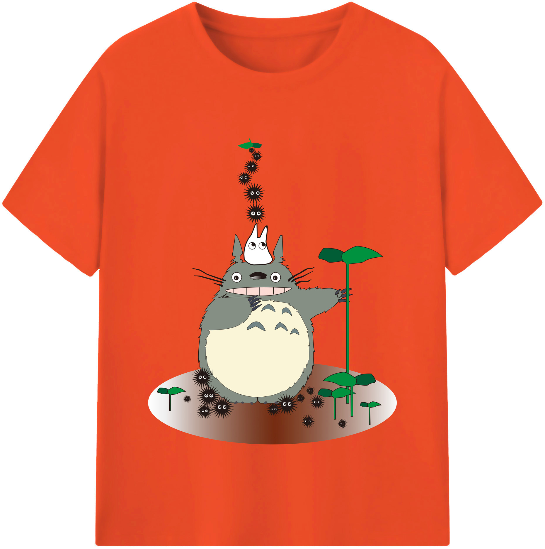 （画像用） となりのトトロ 草壁メイ 草壁サツキ My Neighbor Totoro Satsuki Kusakabe Mei Kusakabe 綿100％半袖Tシャツ（フロントプリント）