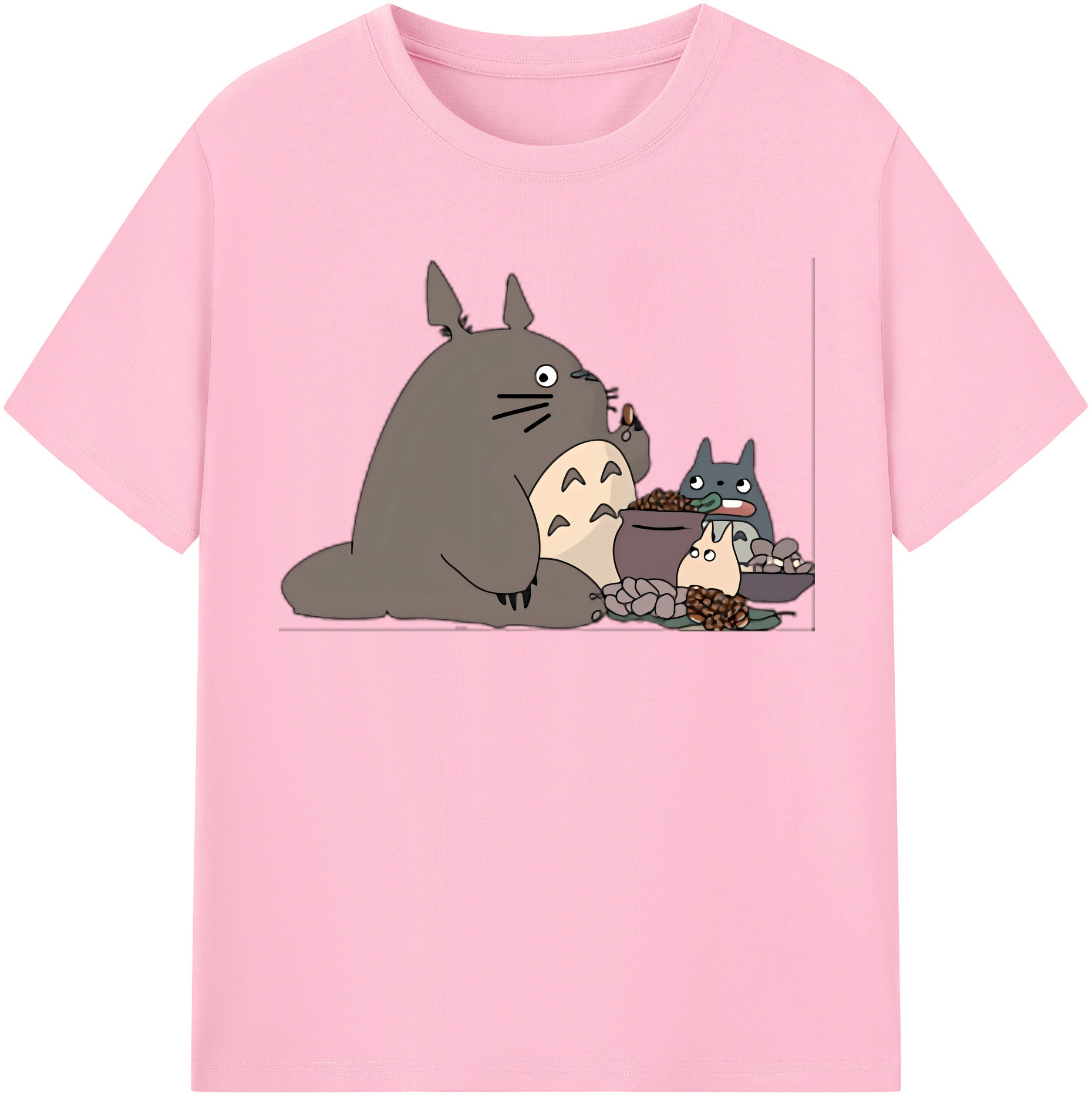 （画像用） となりのトトロ 草壁メイ 草壁サツキ My Neighbor Totoro Satsuki Kusakabe Mei Kusakabe 綿100％半袖Tシャツ（フロントプリント）