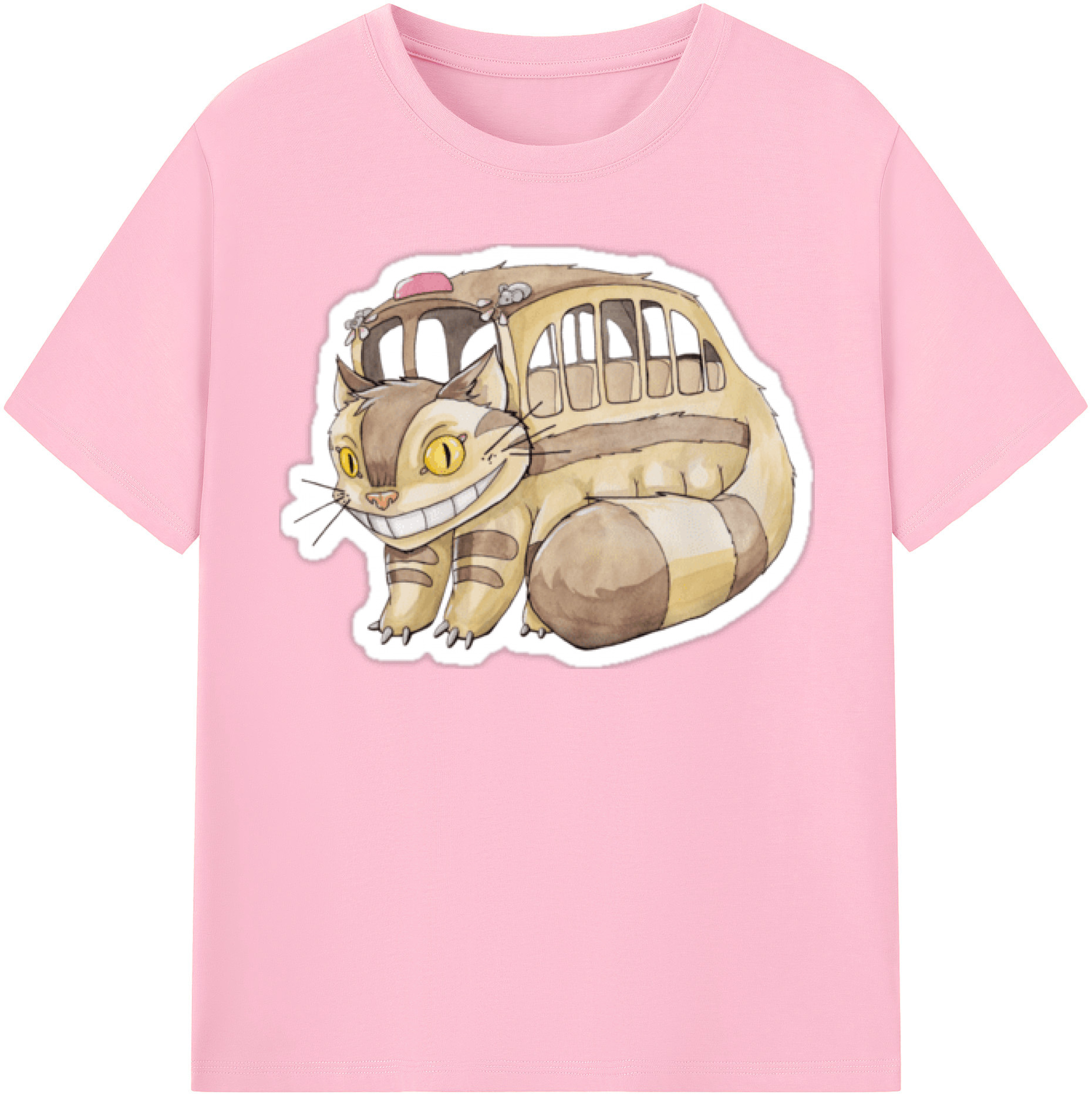 （画像用） となりのトトロ 草壁メイ 草壁サツキ My Neighbor Totoro Satsuki Kusakabe Mei Kusakabe 綿100％半袖Tシャツ（フロントプリント）