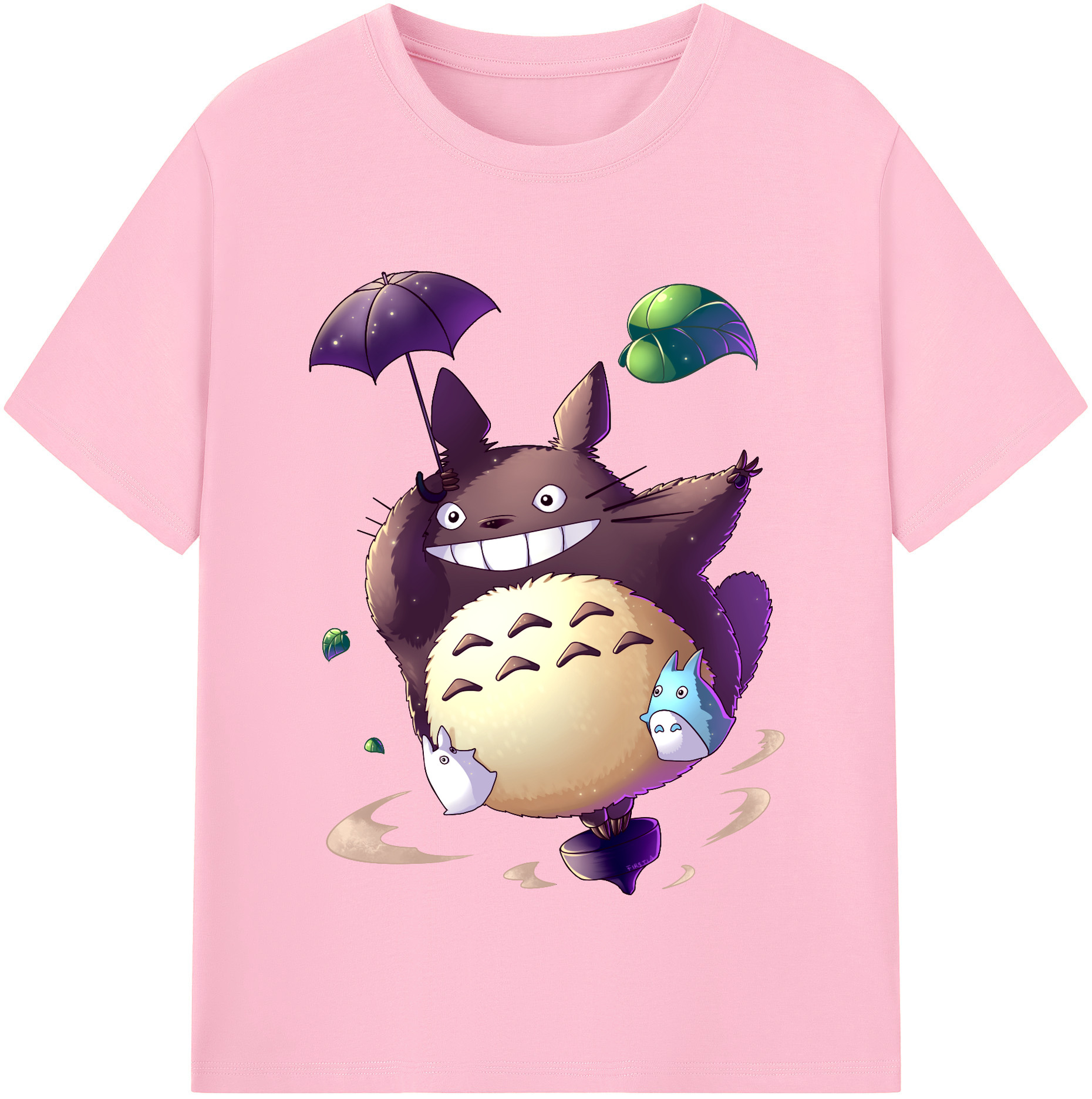 （画像用） となりのトトロ 草壁メイ 草壁サツキ My Neighbor Totoro Satsuki Kusakabe Mei Kusakabe 綿100％半袖Tシャツ（フロントプリント）
