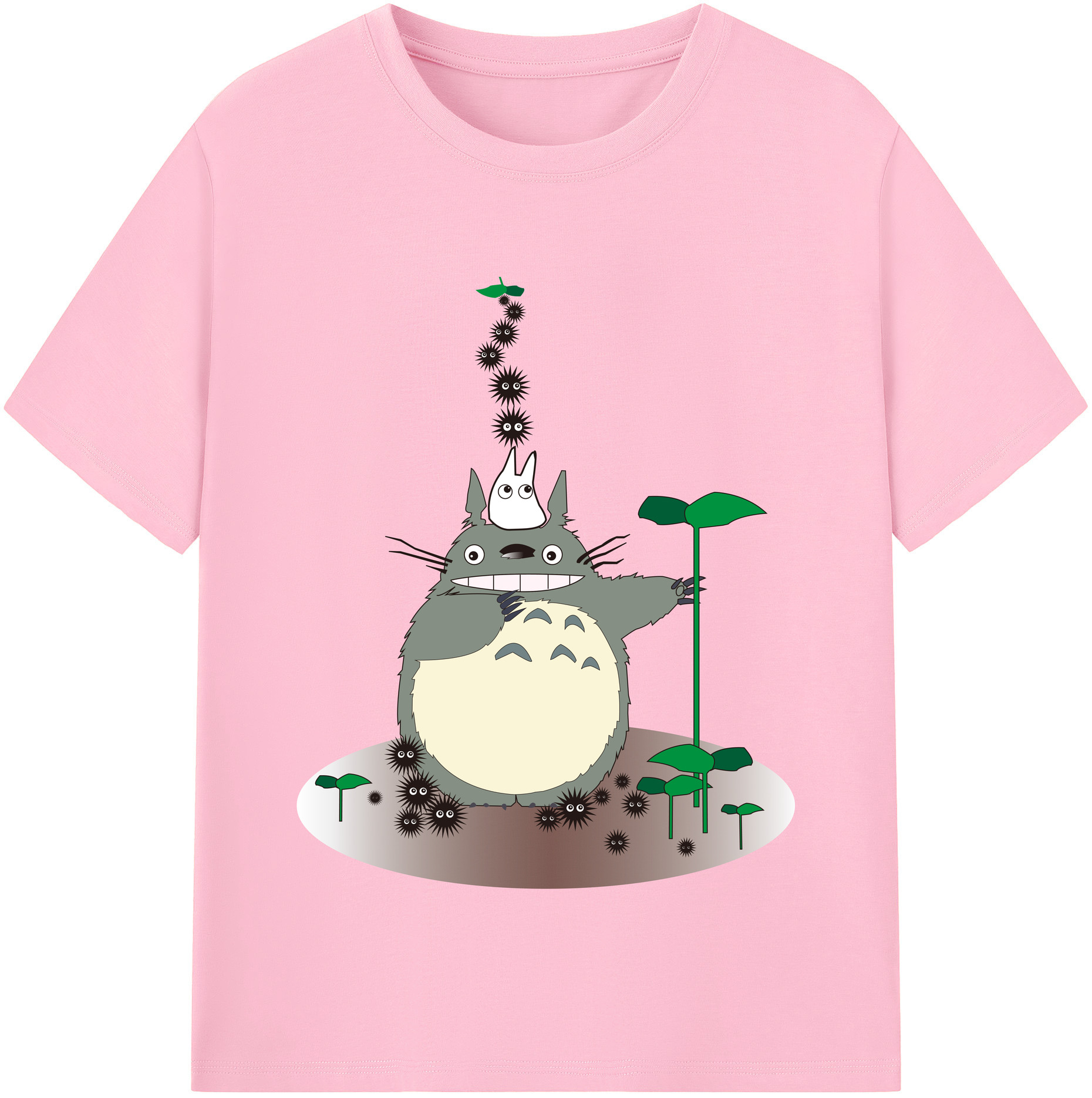 （画像用） となりのトトロ 草壁メイ 草壁サツキ My Neighbor Totoro Satsuki Kusakabe Mei Kusakabe 綿100％半袖Tシャツ（フロントプリント）