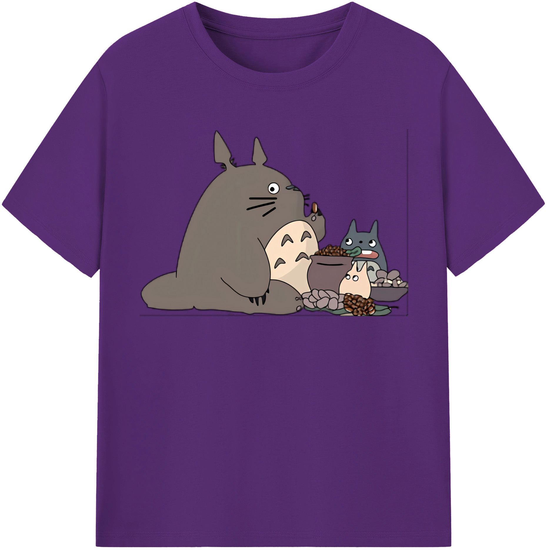 （画像用） となりのトトロ 草壁メイ 草壁サツキ My Neighbor Totoro Satsuki Kusakabe Mei Kusakabe 綿100％半袖Tシャツ（フロントプリント）