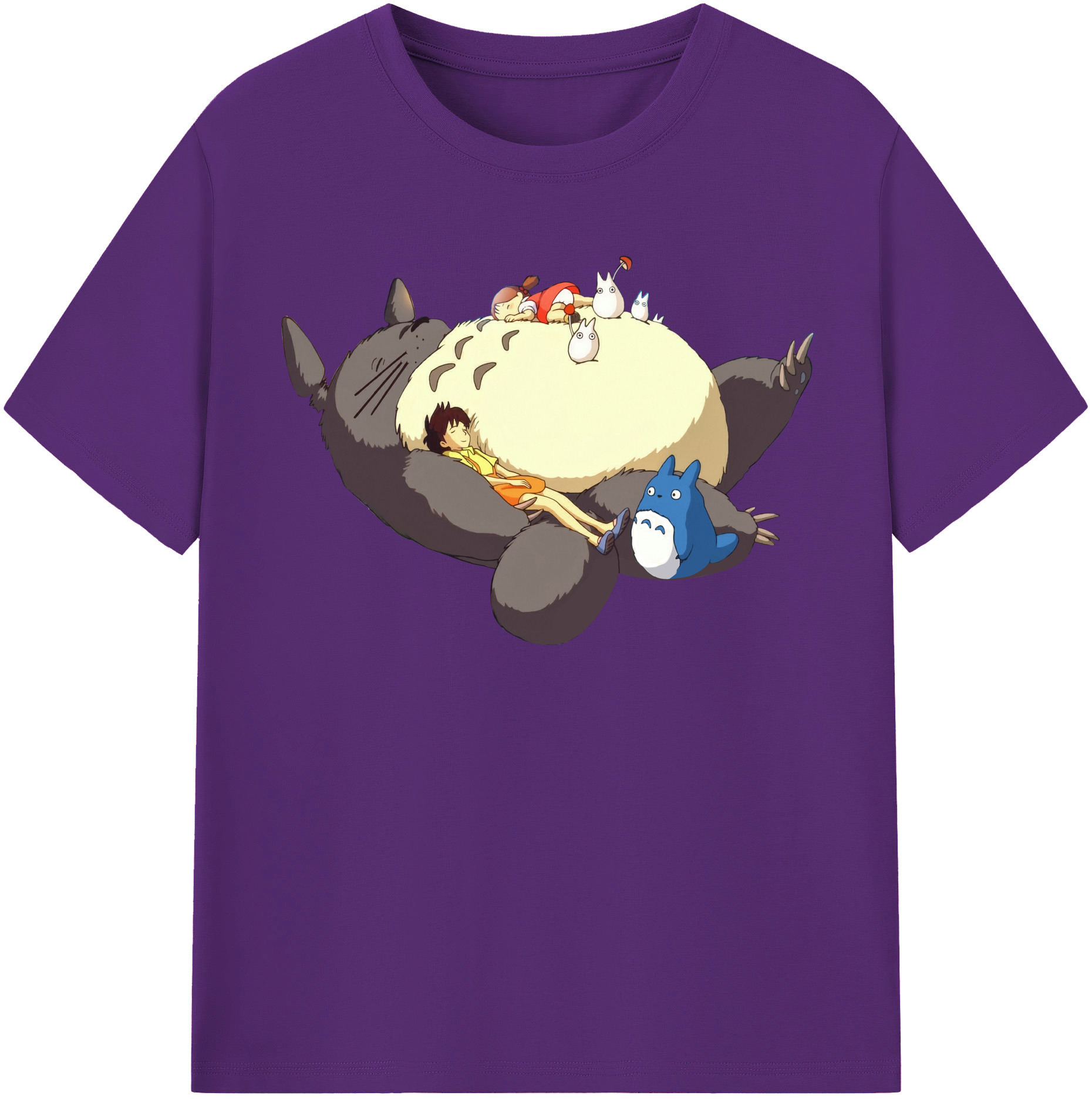 （画像用） となりのトトロ 草壁メイ 草壁サツキ My Neighbor Totoro Satsuki Kusakabe Mei Kusakabe 綿100％半袖Tシャツ（フロントプリント）