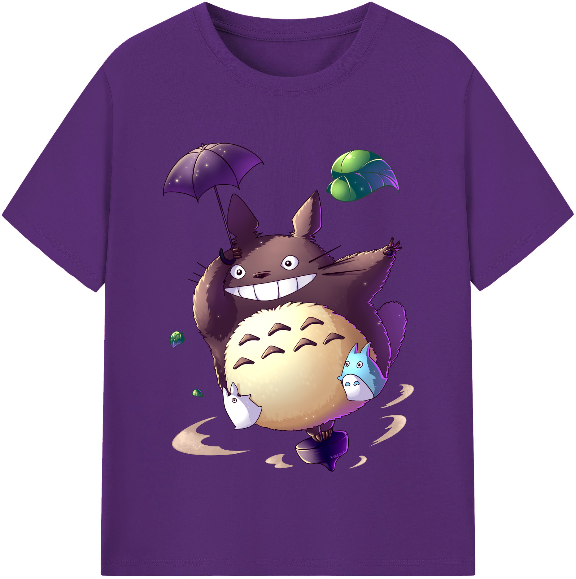 （画像用） となりのトトロ 草壁メイ 草壁サツキ My Neighbor Totoro Satsuki Kusakabe Mei Kusakabe 綿100％半袖Tシャツ（フロントプリント）
