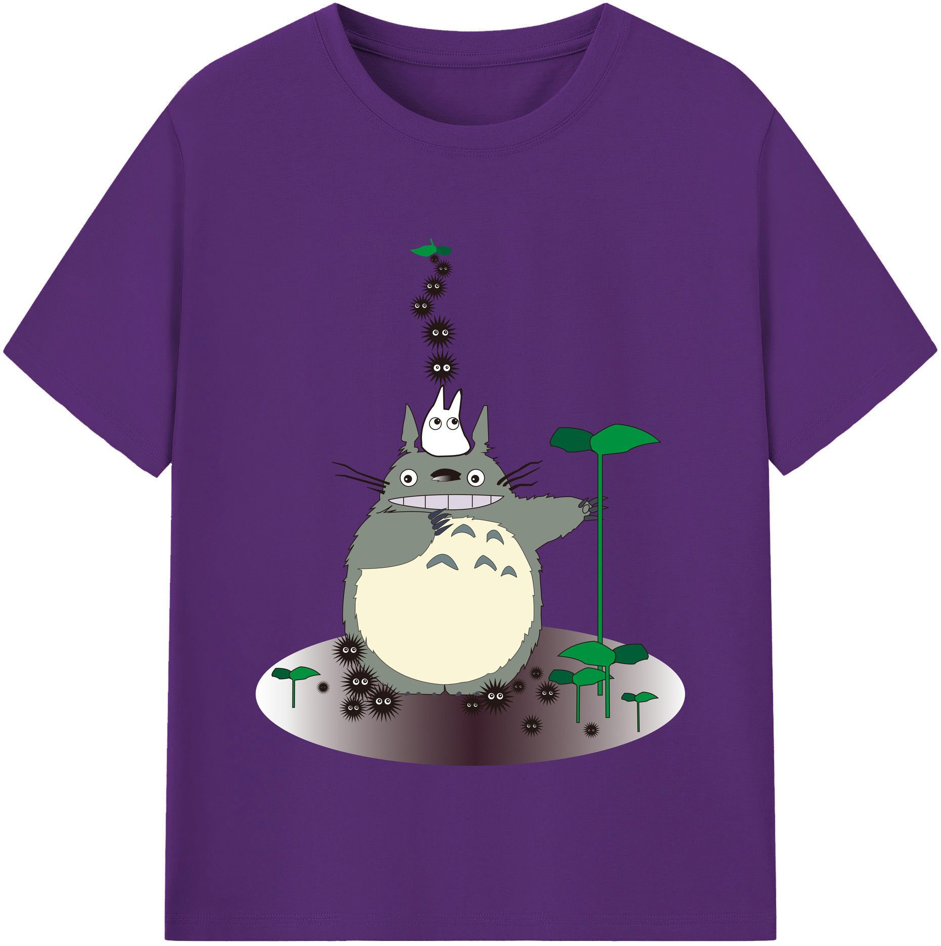（画像用） となりのトトロ 草壁メイ 草壁サツキ My Neighbor Totoro Satsuki Kusakabe Mei Kusakabe 綿100％半袖Tシャツ（フロントプリント）