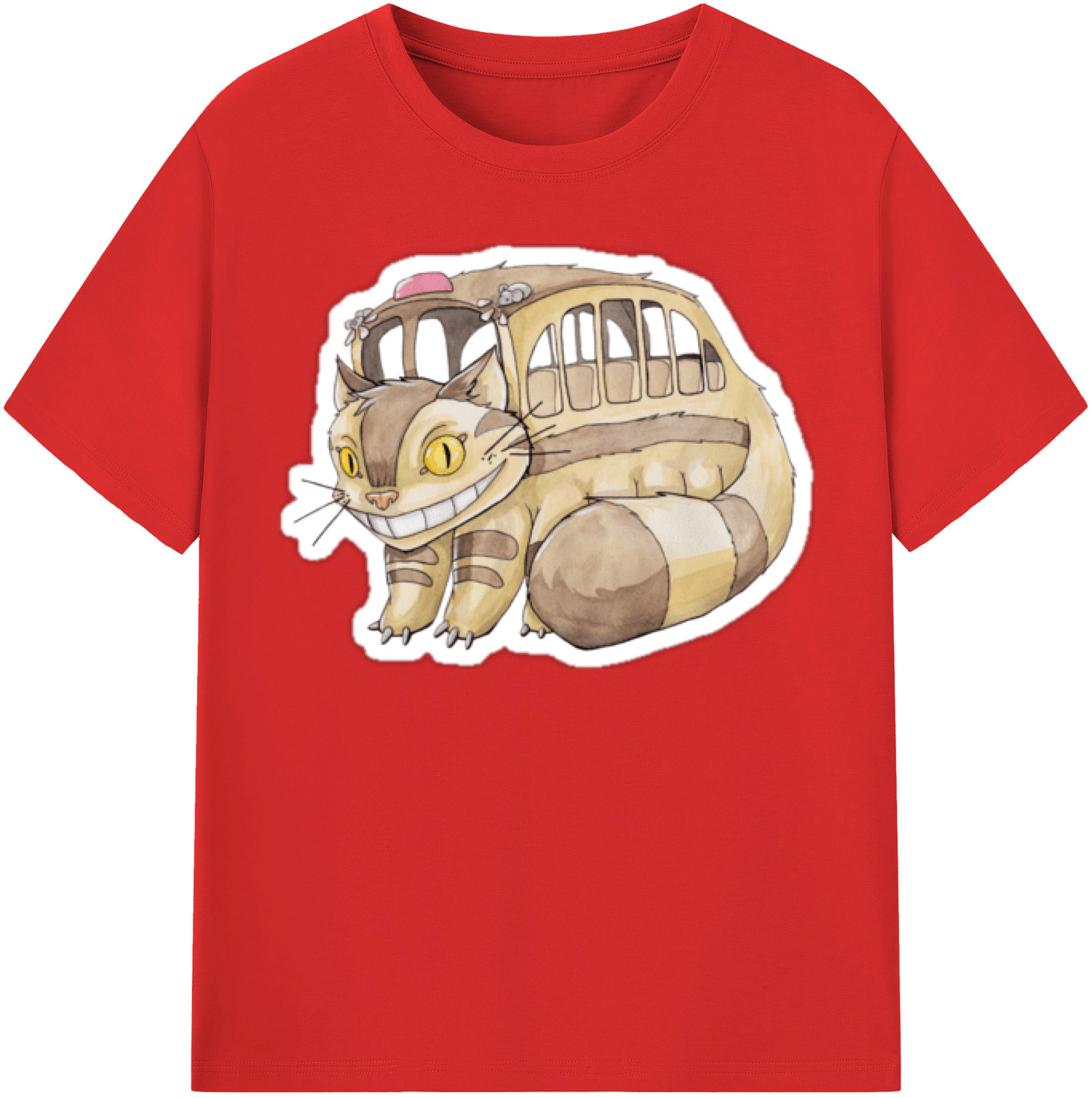 （画像用） となりのトトロ 草壁メイ 草壁サツキ My Neighbor Totoro Satsuki Kusakabe Mei Kusakabe 綿100％半袖Tシャツ（フロントプリント）