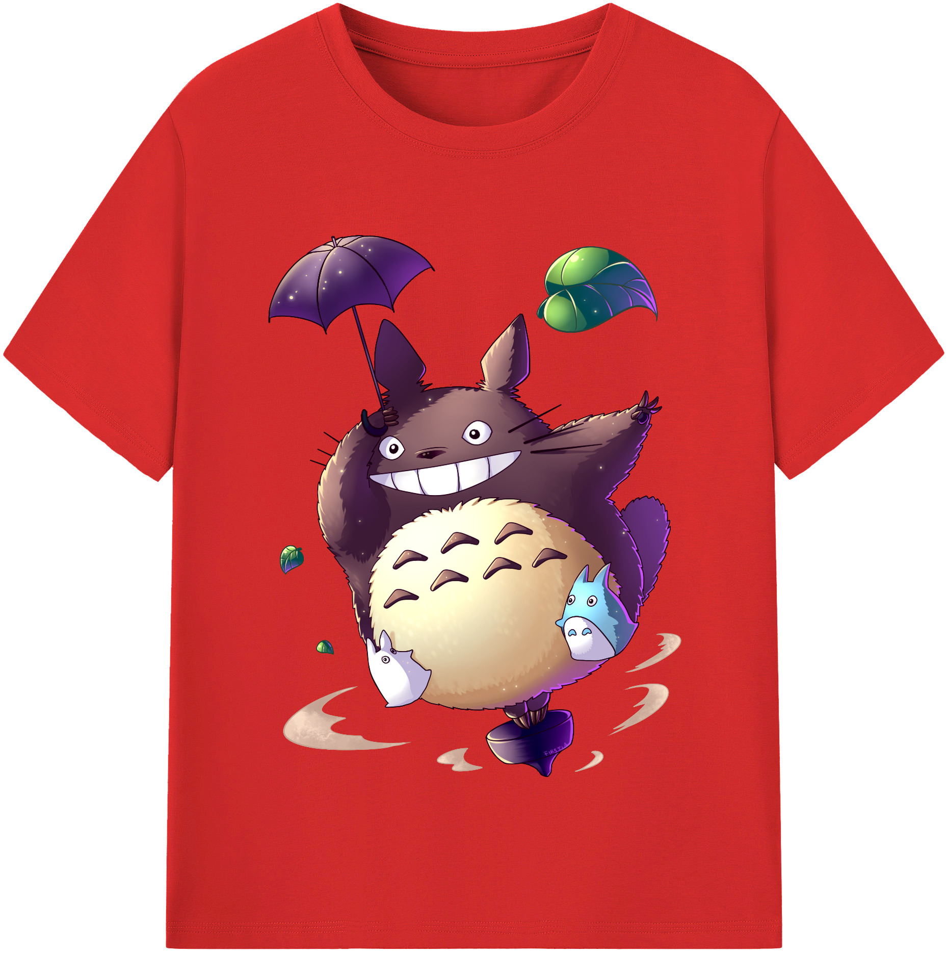 （画像用） となりのトトロ 草壁メイ 草壁サツキ My Neighbor Totoro Satsuki Kusakabe Mei Kusakabe 綿100％半袖Tシャツ（フロントプリント）