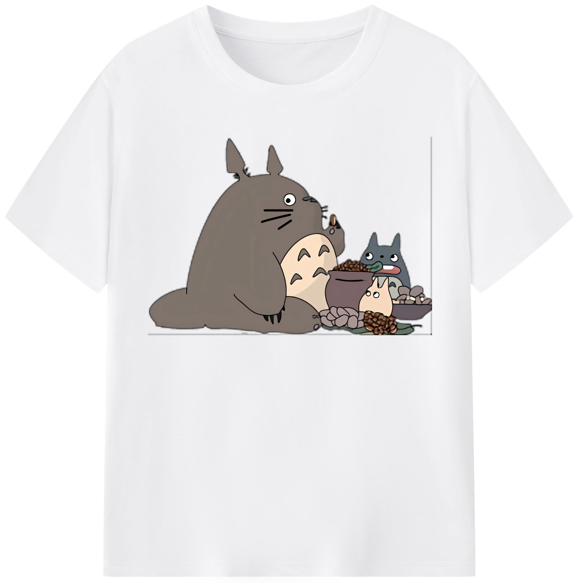 （画像用） となりのトトロ 草壁メイ 草壁サツキ My Neighbor Totoro Satsuki Kusakabe Mei Kusakabe 綿100％半袖Tシャツ（フロントプリント）