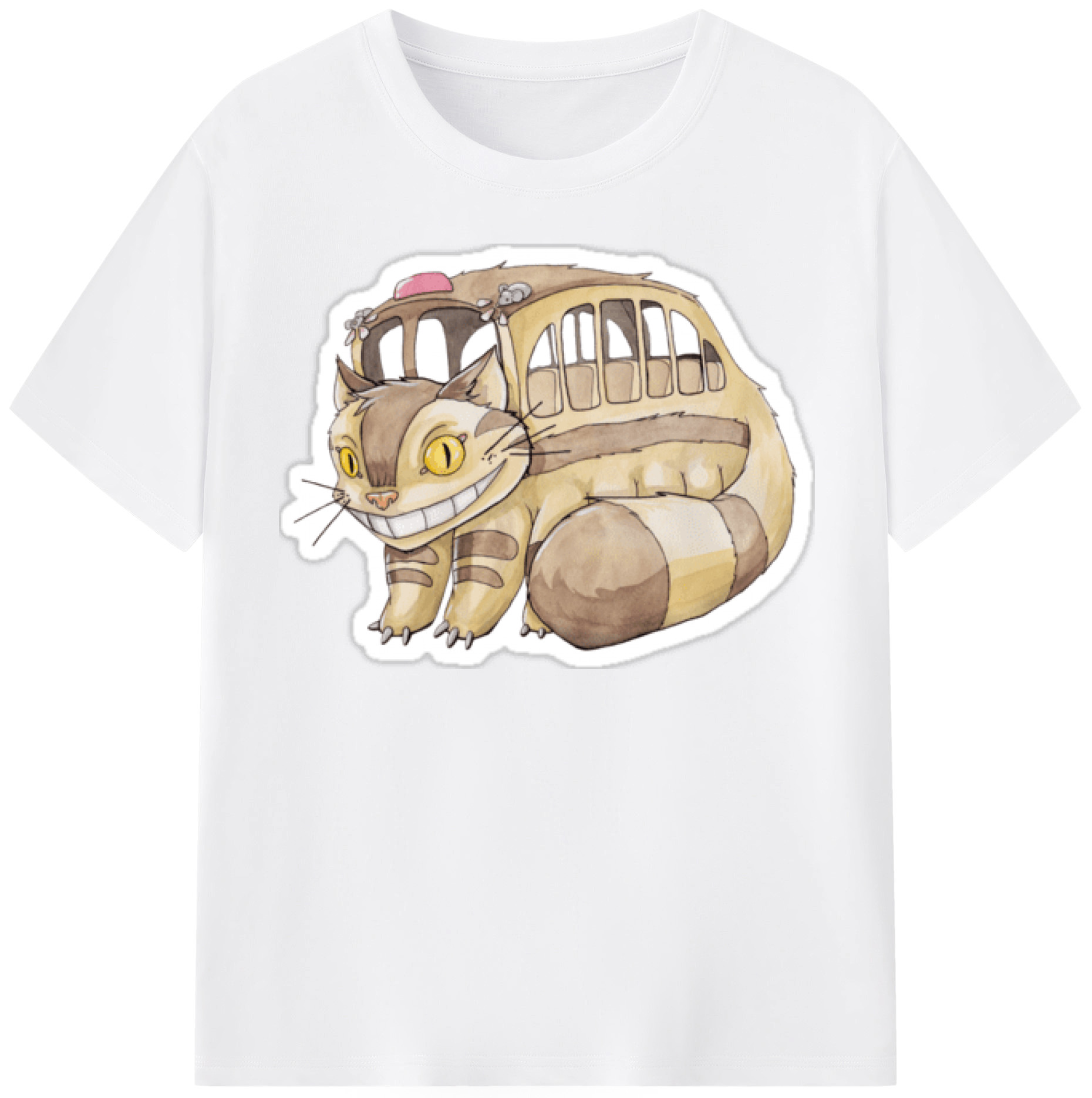 （画像用） となりのトトロ 草壁メイ 草壁サツキ My Neighbor Totoro Satsuki Kusakabe Mei Kusakabe 綿100％半袖Tシャツ（フロントプリント）