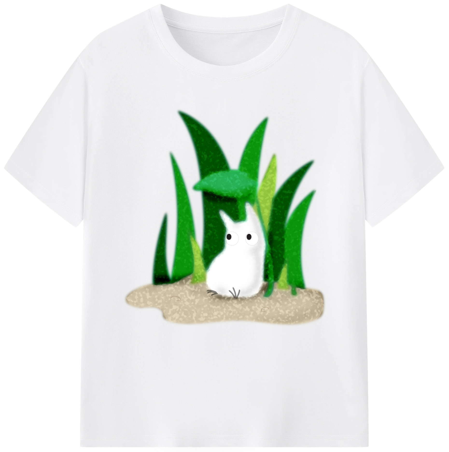（画像用） となりのトトロ 草壁メイ 草壁サツキ My Neighbor Totoro Satsuki Kusakabe Mei Kusakabe 綿100％半袖Tシャツ（フロントプリント）