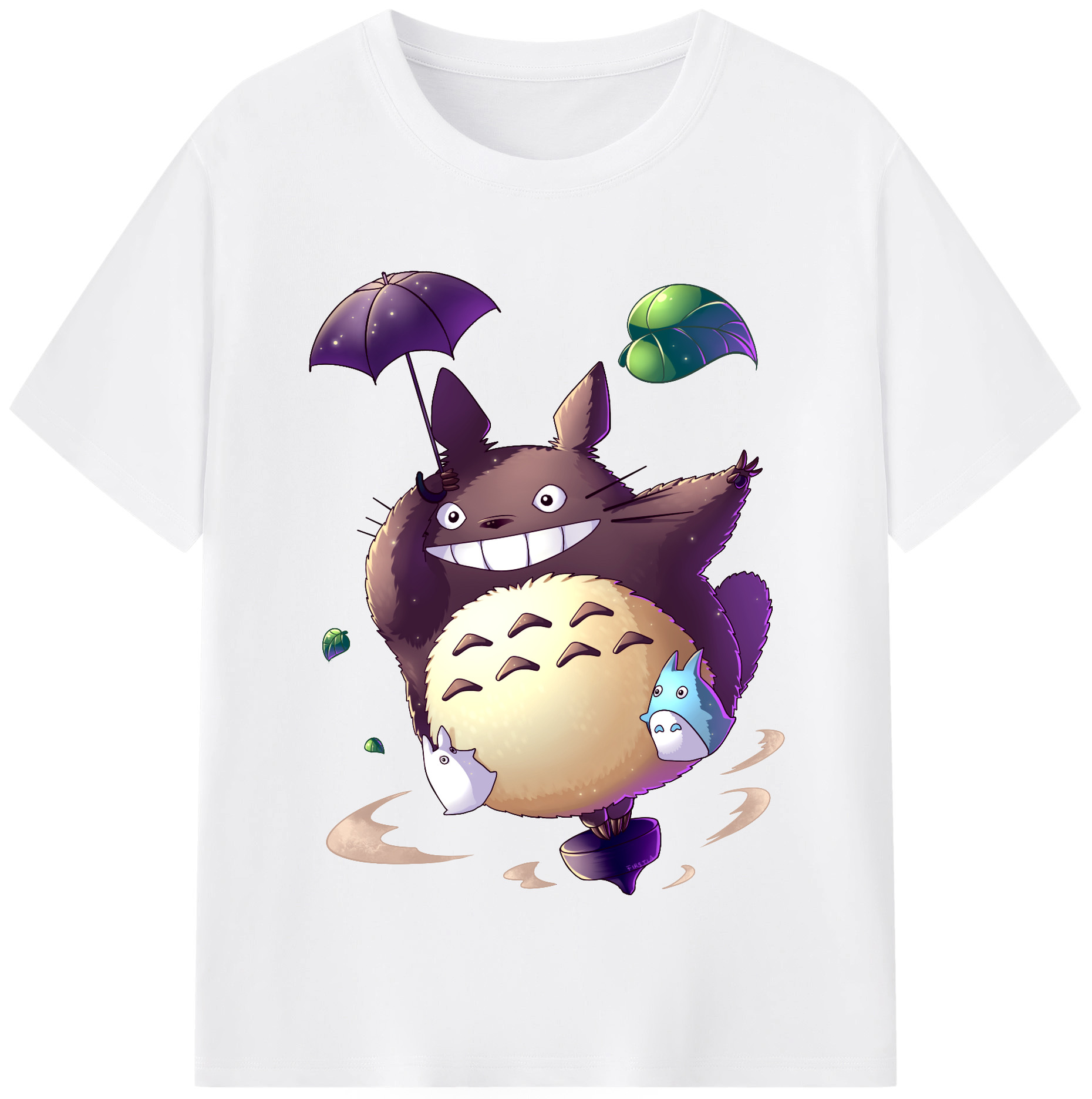 （画像用） となりのトトロ 草壁メイ 草壁サツキ My Neighbor Totoro Satsuki Kusakabe Mei Kusakabe 綿100％半袖Tシャツ（フロントプリント）