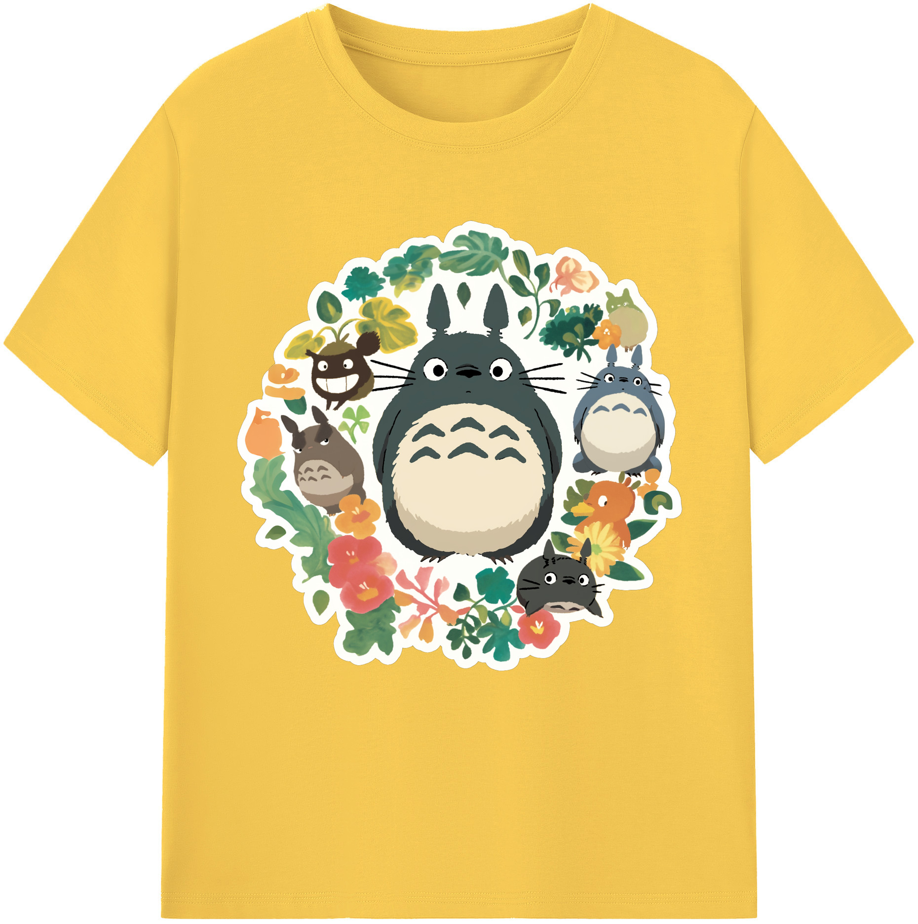 （画像用） となりのトトロ 草壁メイ 草壁サツキ My Neighbor Totoro Satsuki Kusakabe Mei Kusakabe 綿100％半袖Tシャツ（フロントプリント）