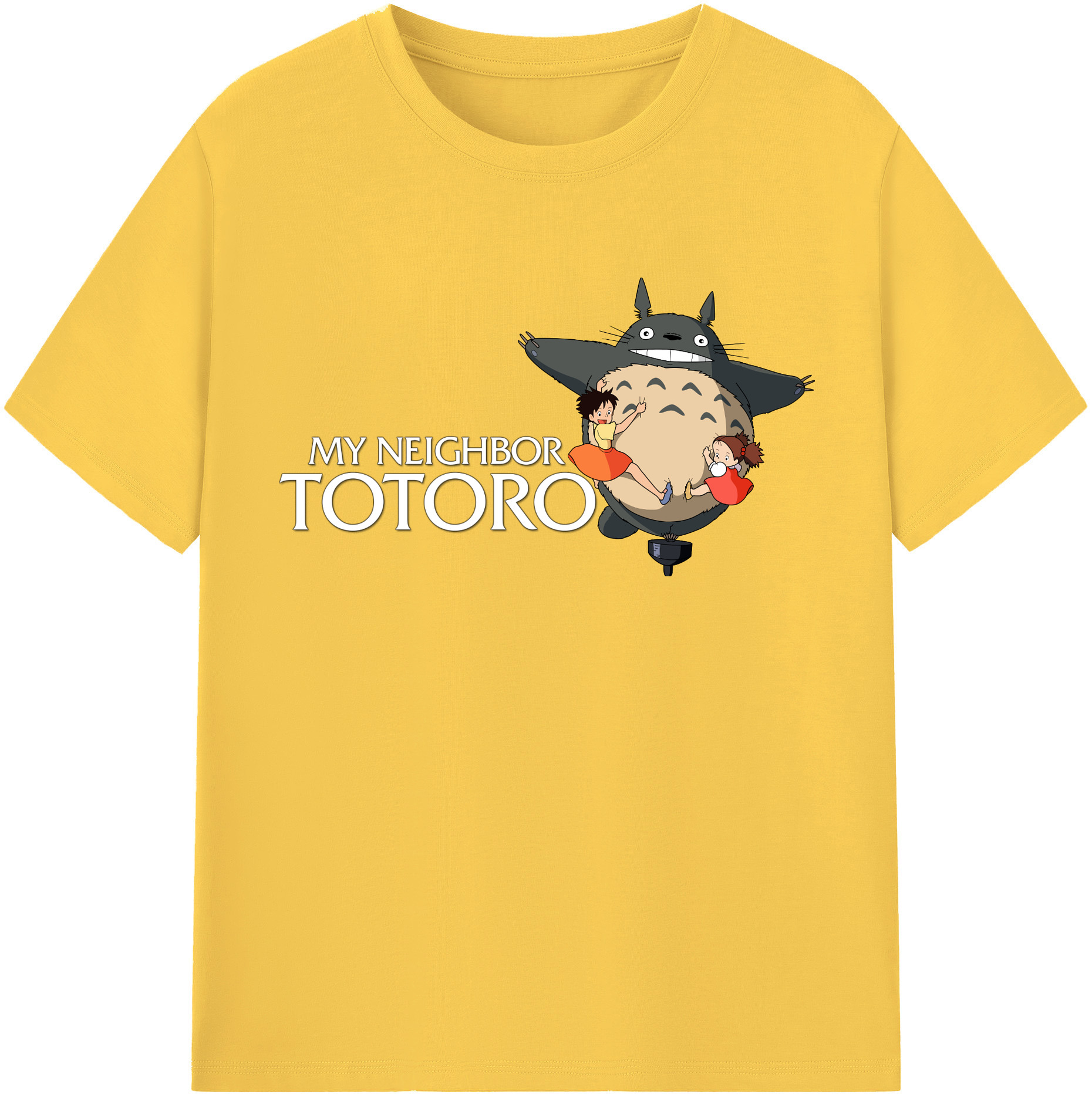 （画像用） となりのトトロ 草壁メイ 草壁サツキ My Neighbor Totoro Satsuki Kusakabe Mei Kusakabe 綿100％半袖Tシャツ（フロントプリント）