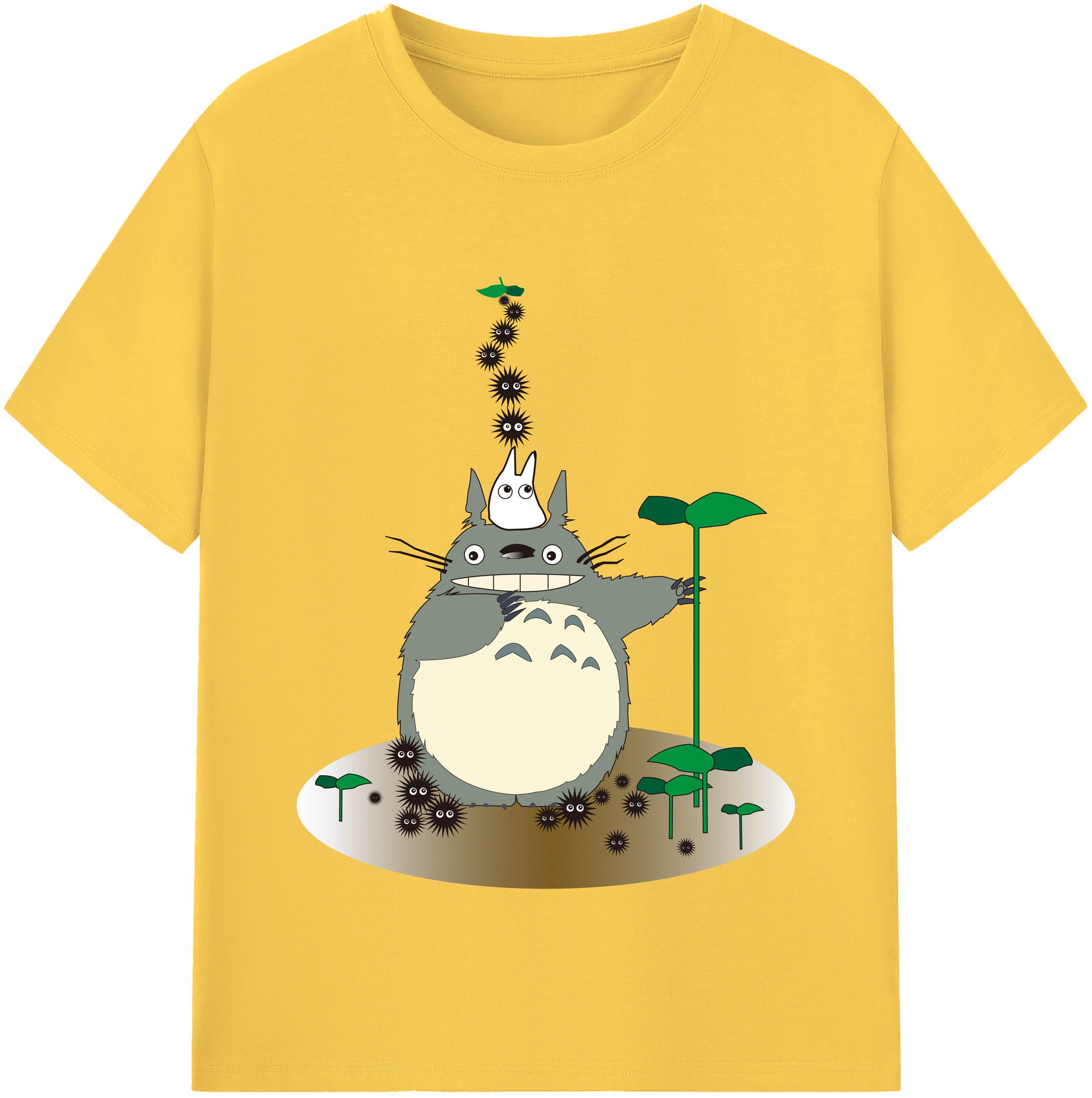 （画像用） となりのトトロ 草壁メイ 草壁サツキ My Neighbor Totoro Satsuki Kusakabe Mei Kusakabe 綿100％半袖Tシャツ（フロントプリント）