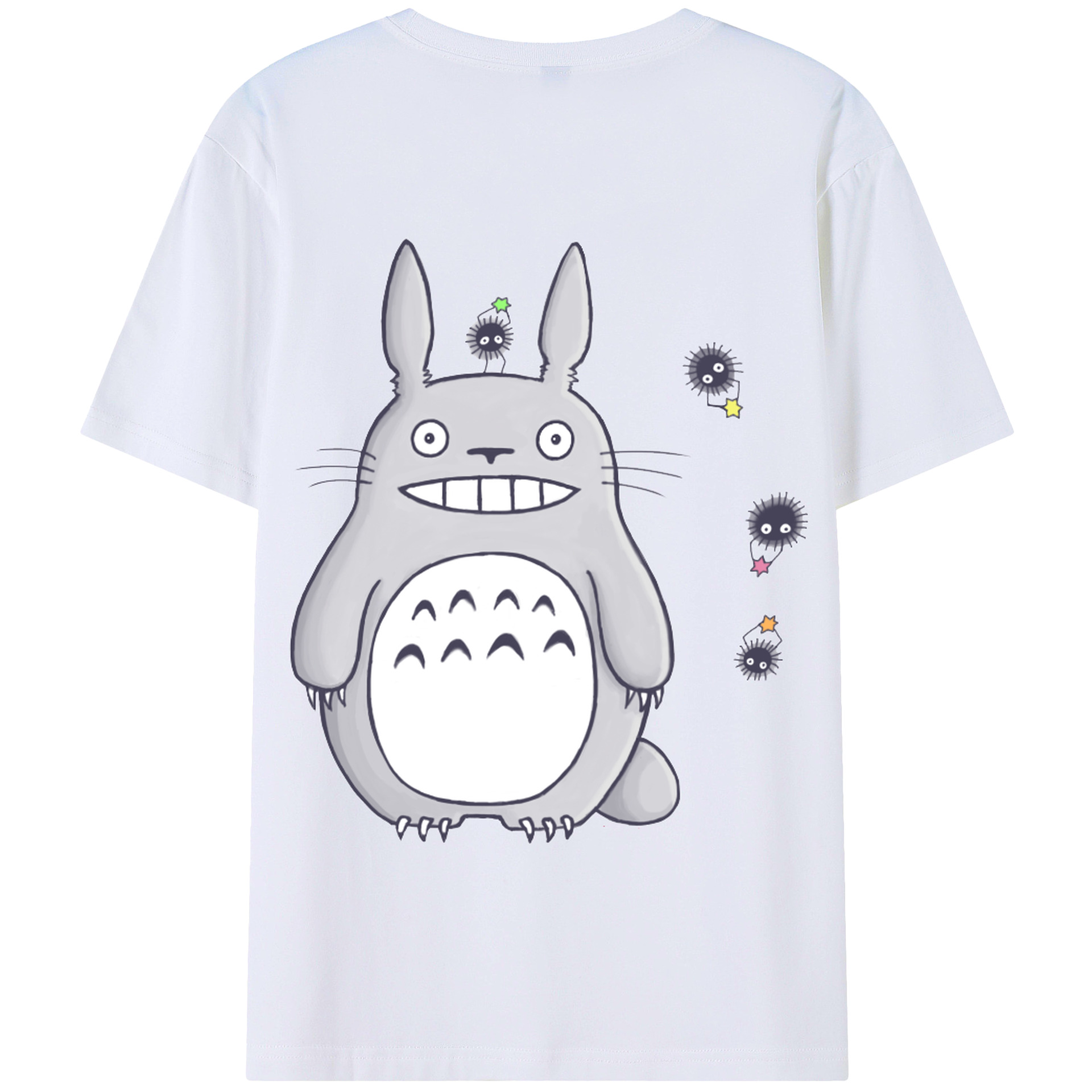 となりのトトロ 草壁メイ 草壁サツキ My Neighbor Totoro Satsuki Kusakabe Mei Kusakabe 綿100％半袖Tシャツ（背面プリント）
